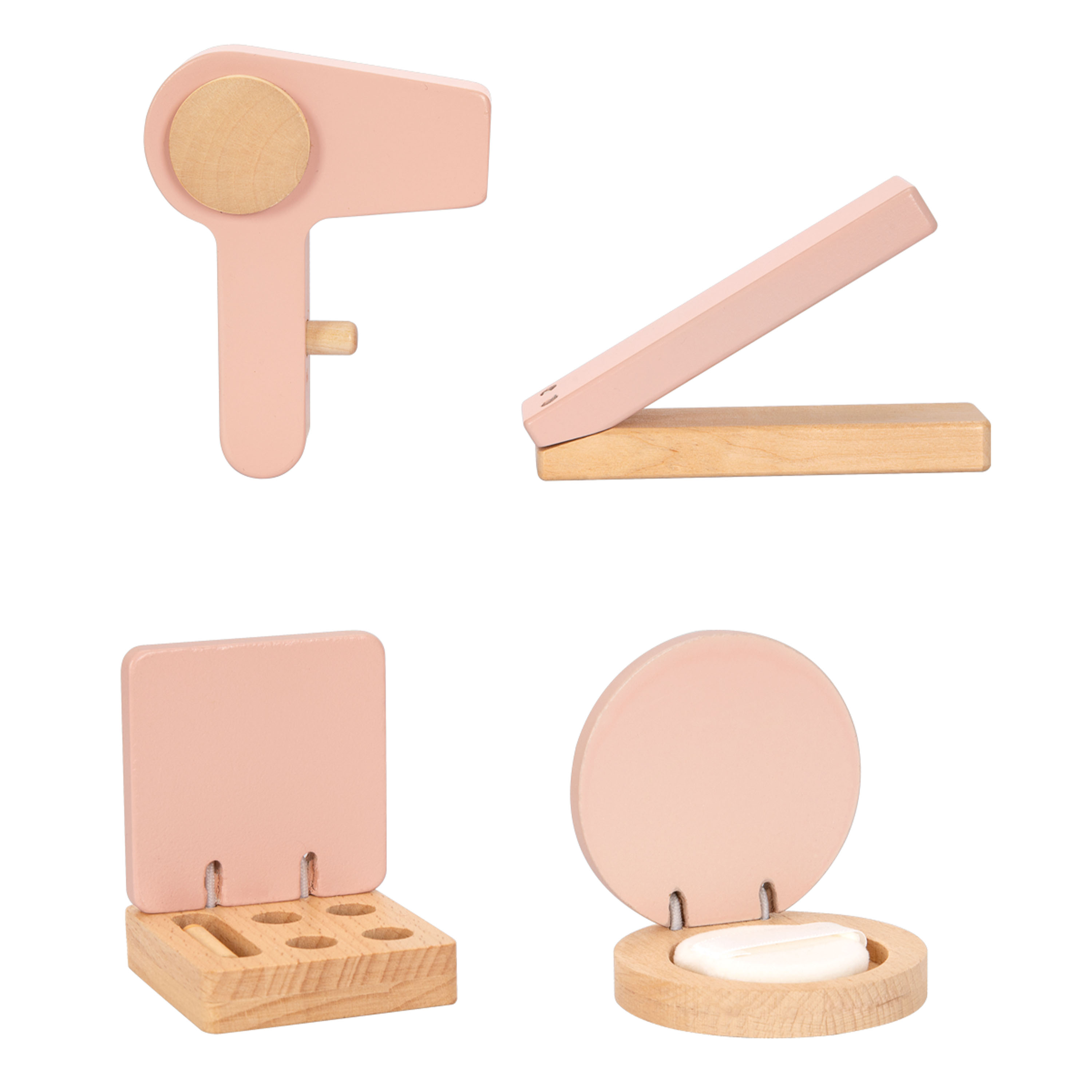 Houten Kaptafel in Rotanlook