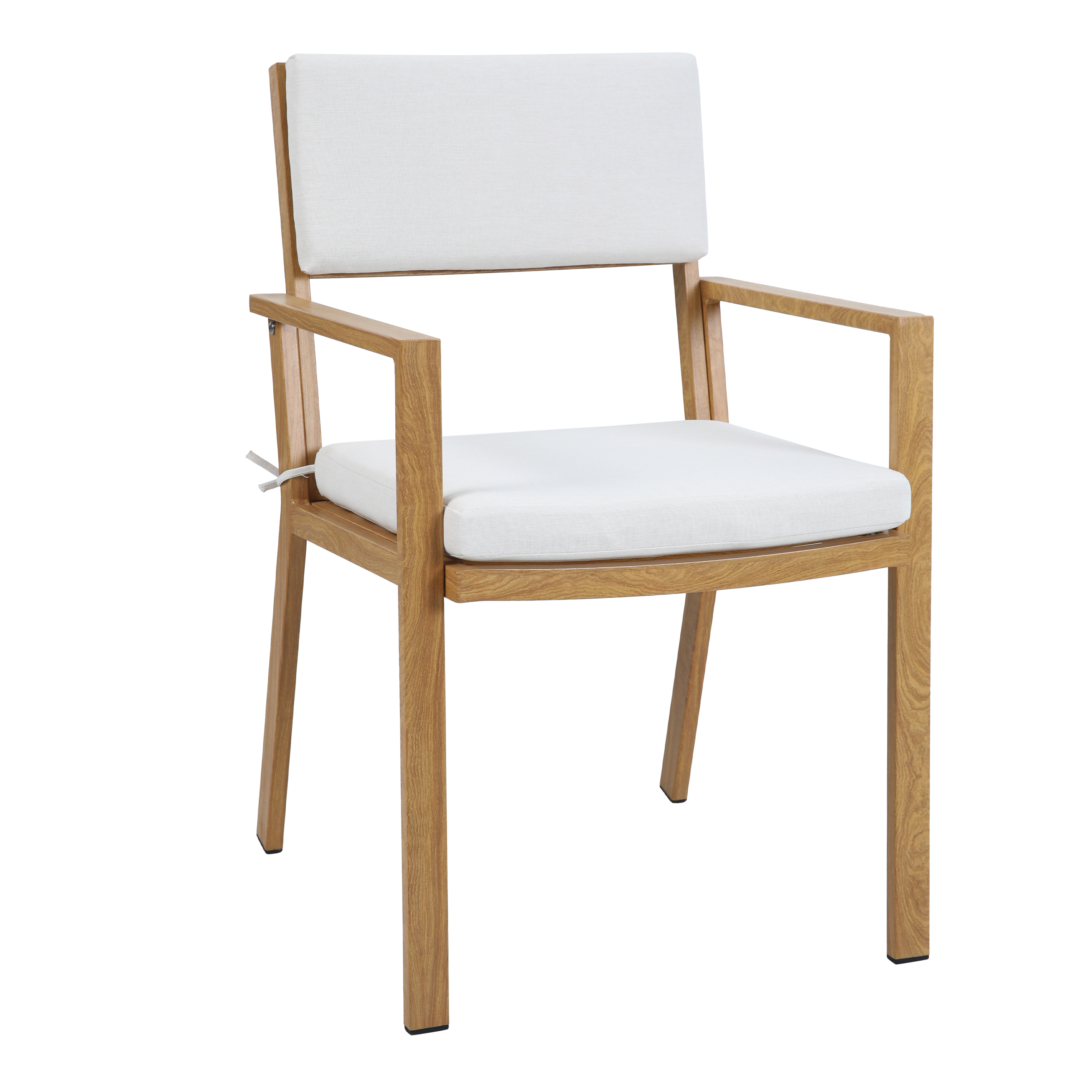 Jada Tuinset met 6 stoelen Houtlook/beige