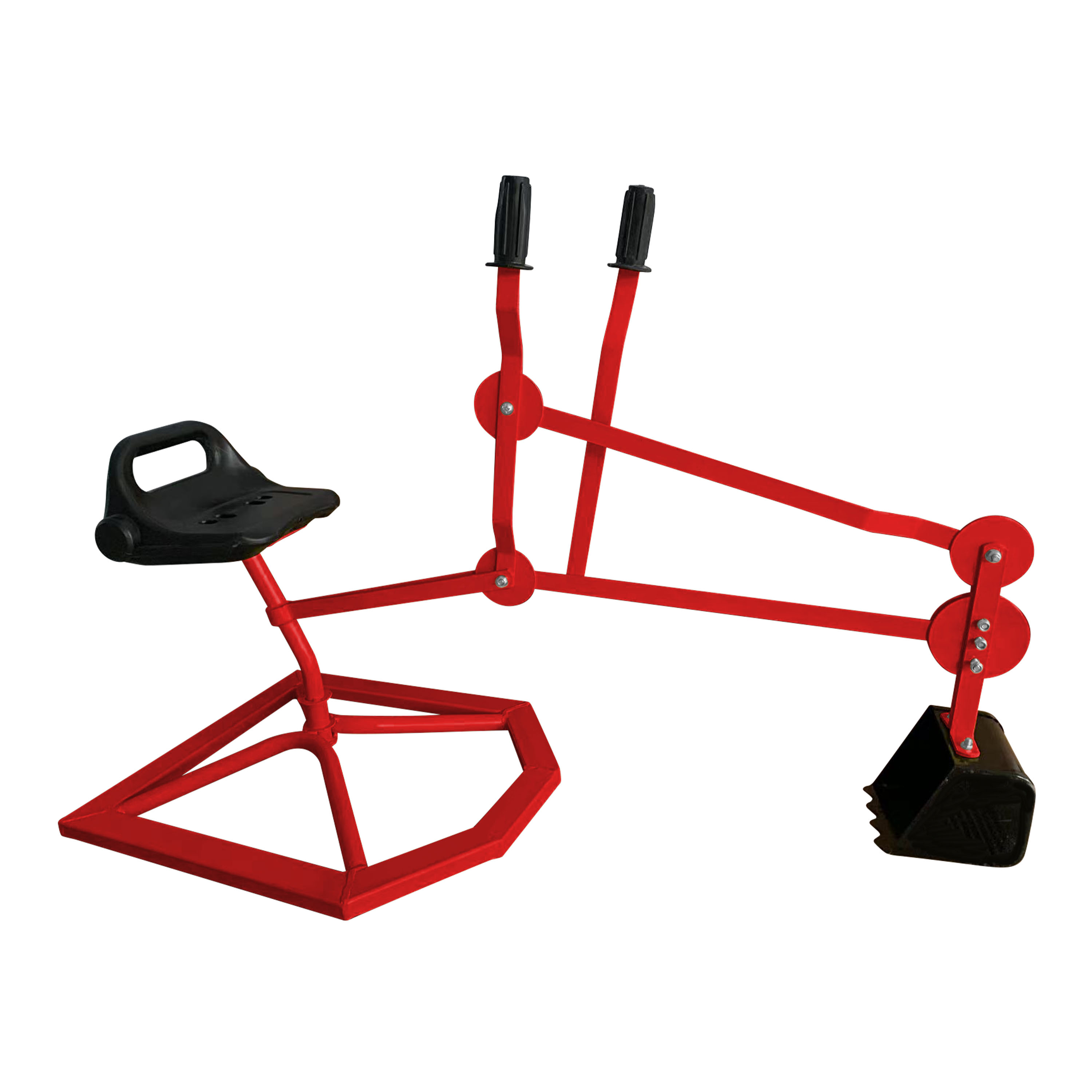 Justin de Graafmachine voor in de zandbak Rood/zwart