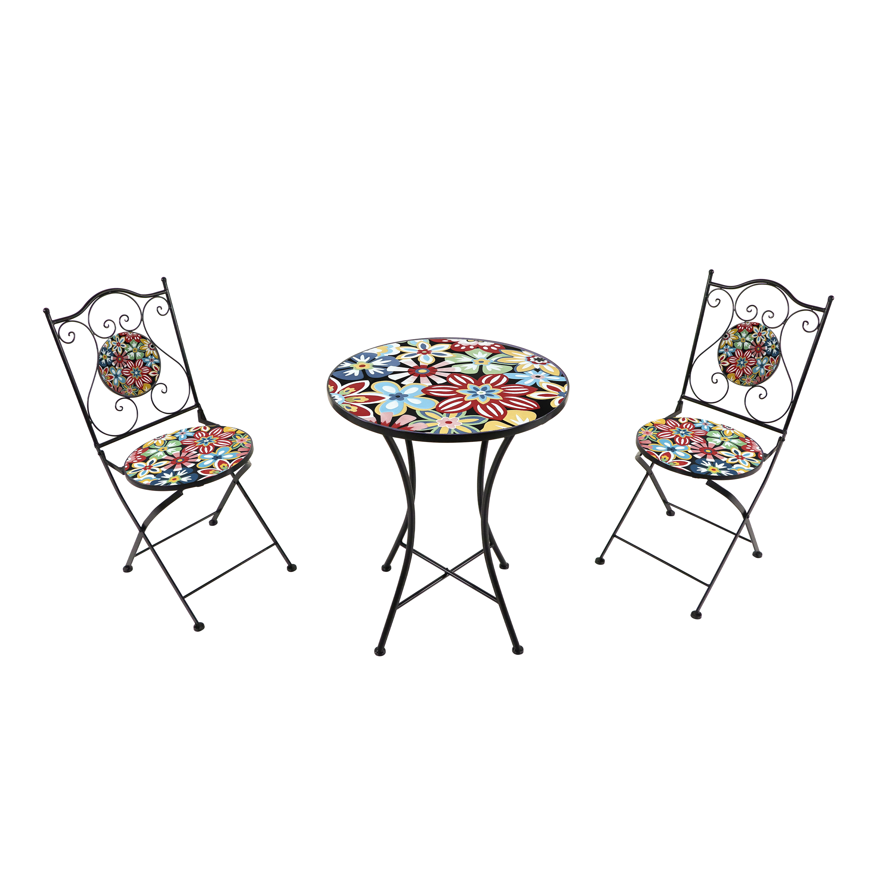 Amélie Mozaïek Bistro-set Fiesta Flower