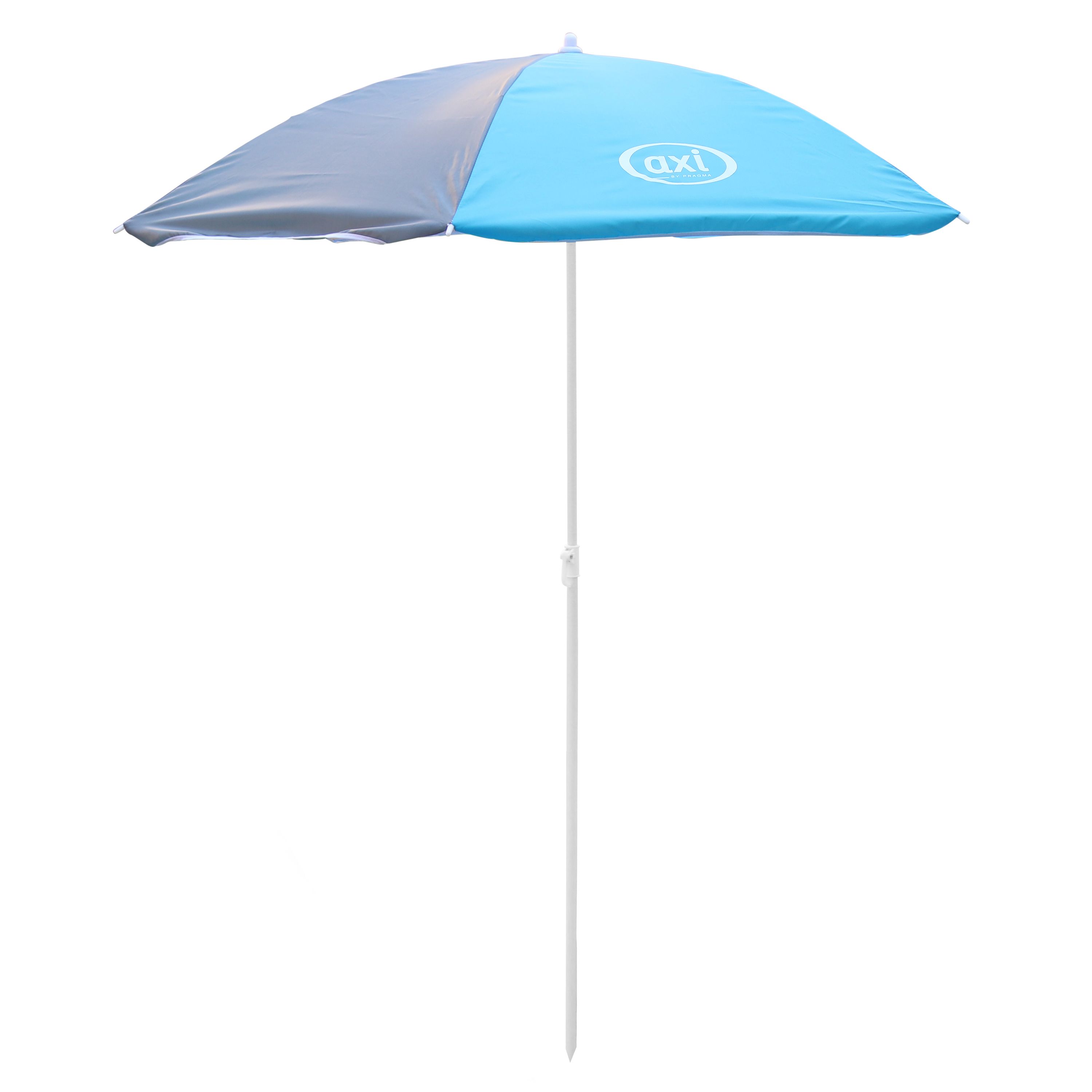 Parasol Ø125 cm - Grijs/blauw