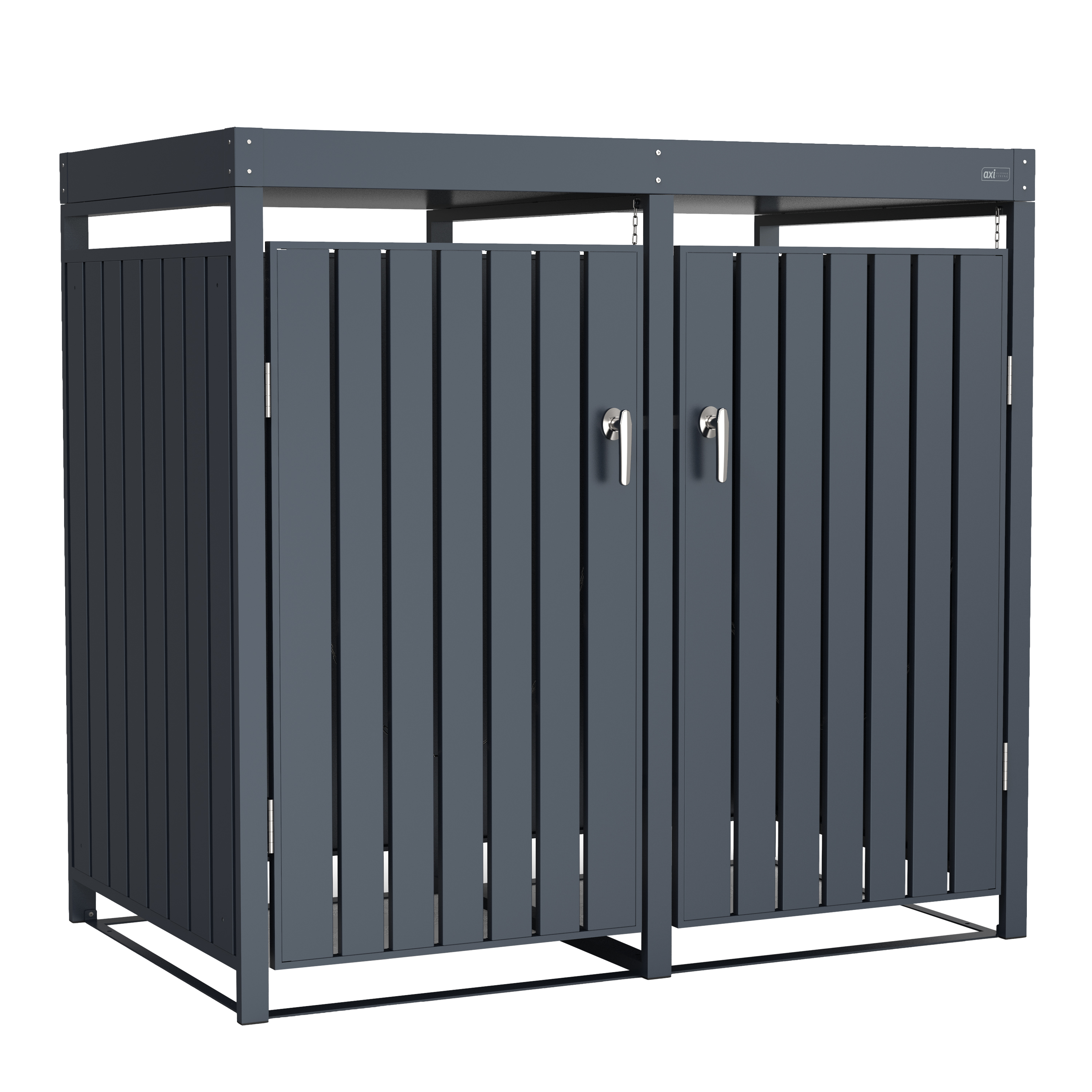 Leon Metalen Containerbak - Antraciet 2x 240L