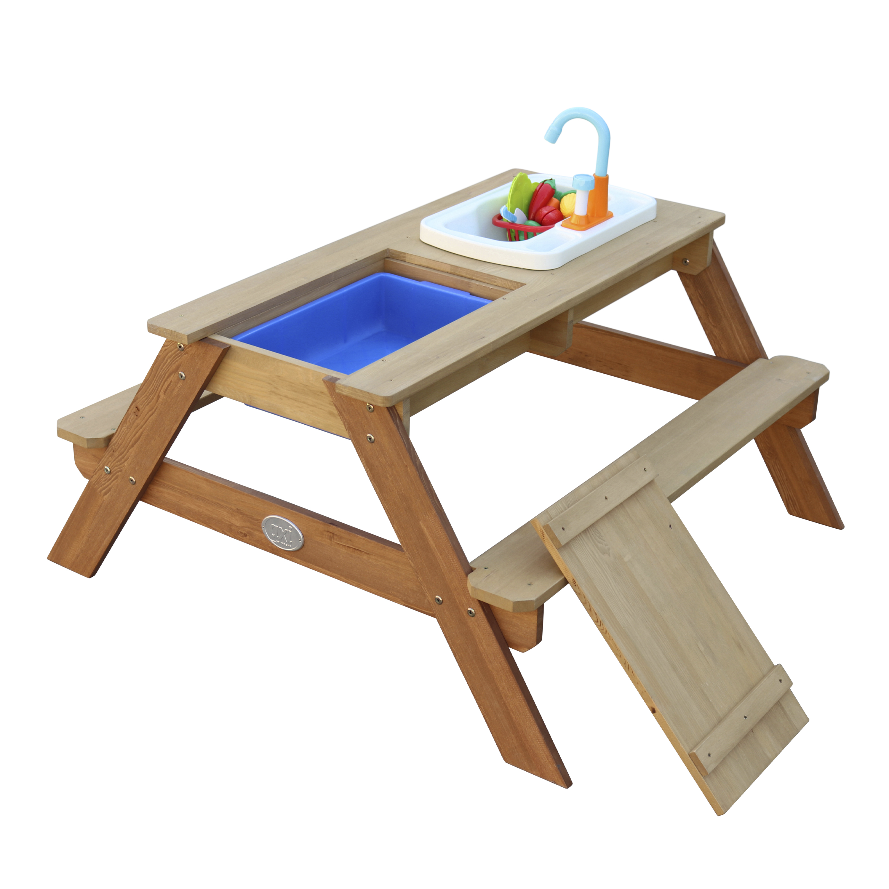 Emily Zand & Water Picknicktafel met Speelkeuken wastafel Br