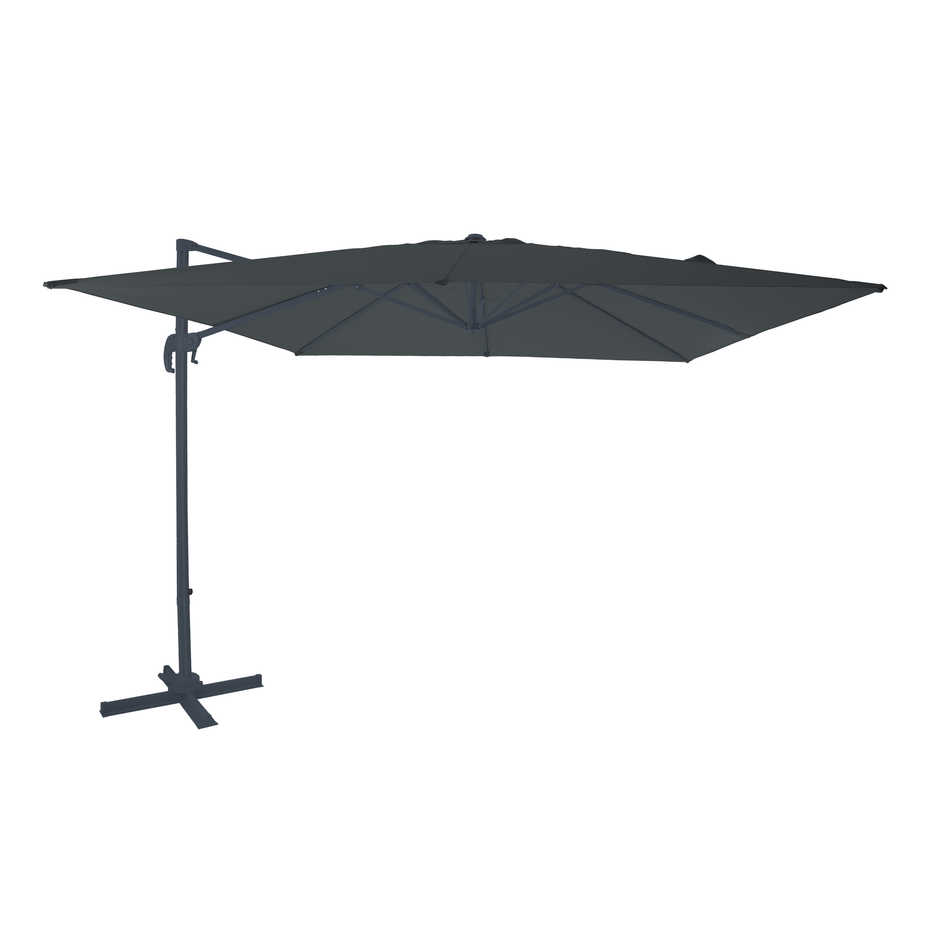 Nima Zweefparasol 300x300 Antraciet/grijs