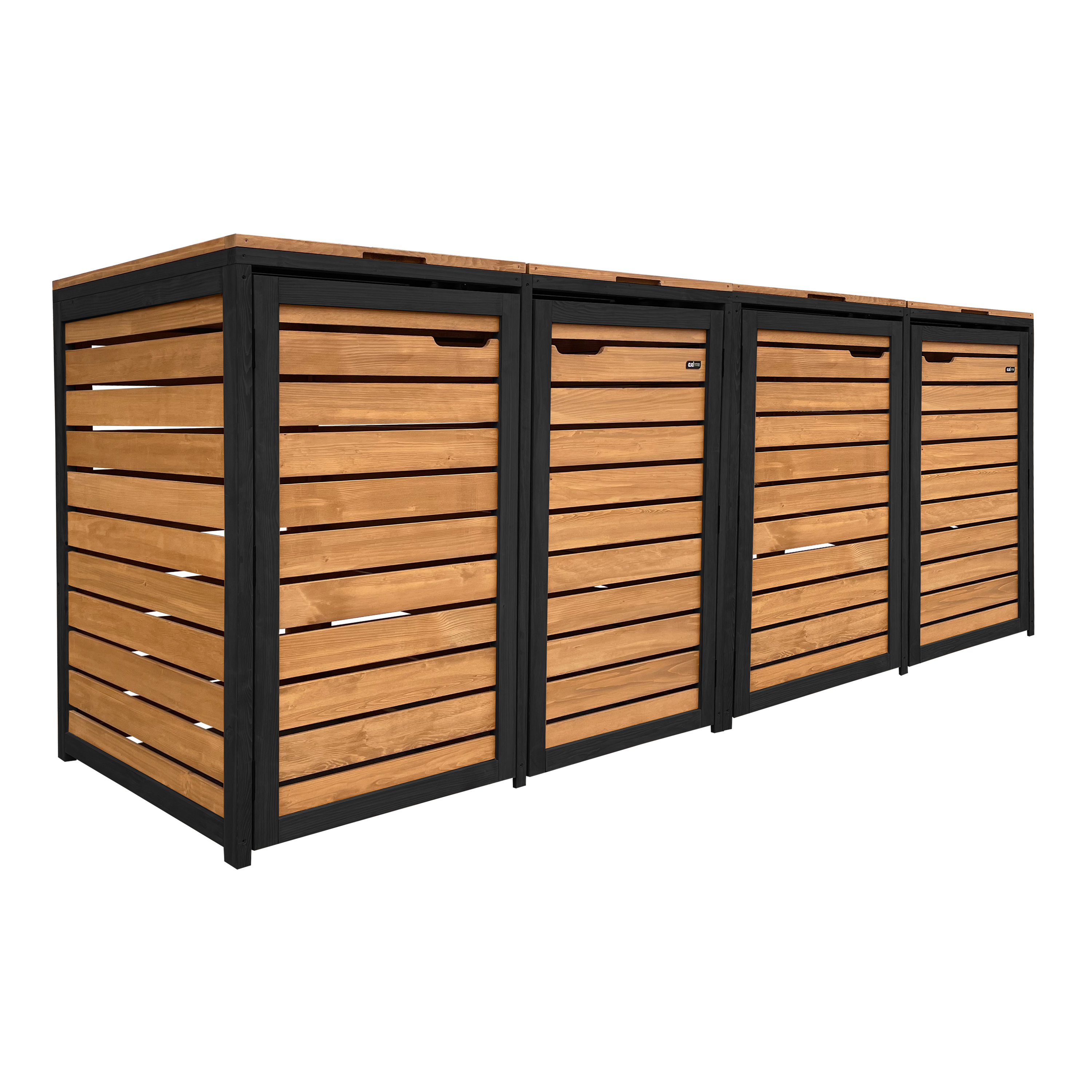 Lex Containerombouw van Hout Bruin/Zwart – 4 containers