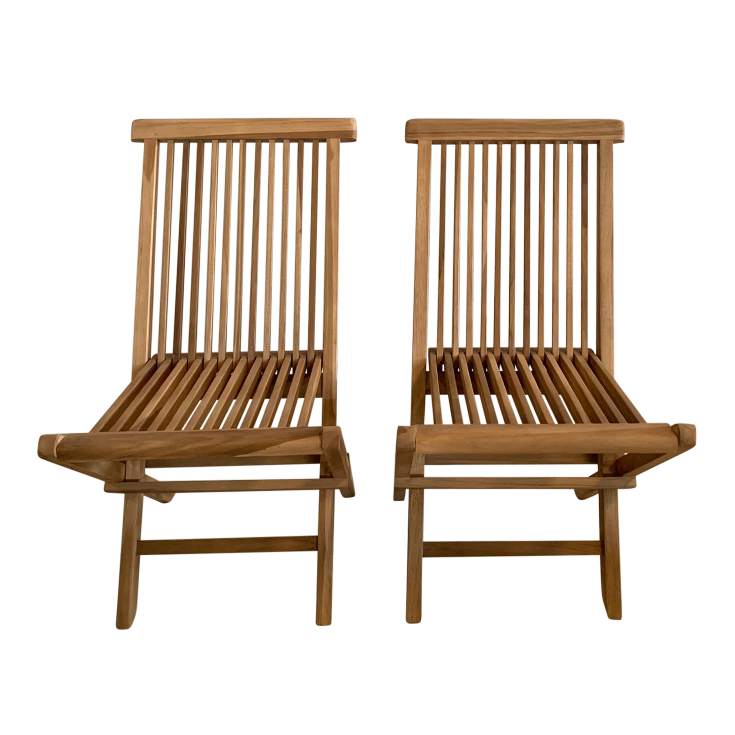 Sana/Mina 100 cm Tuinset 5-delig Teak - Opklapbaar