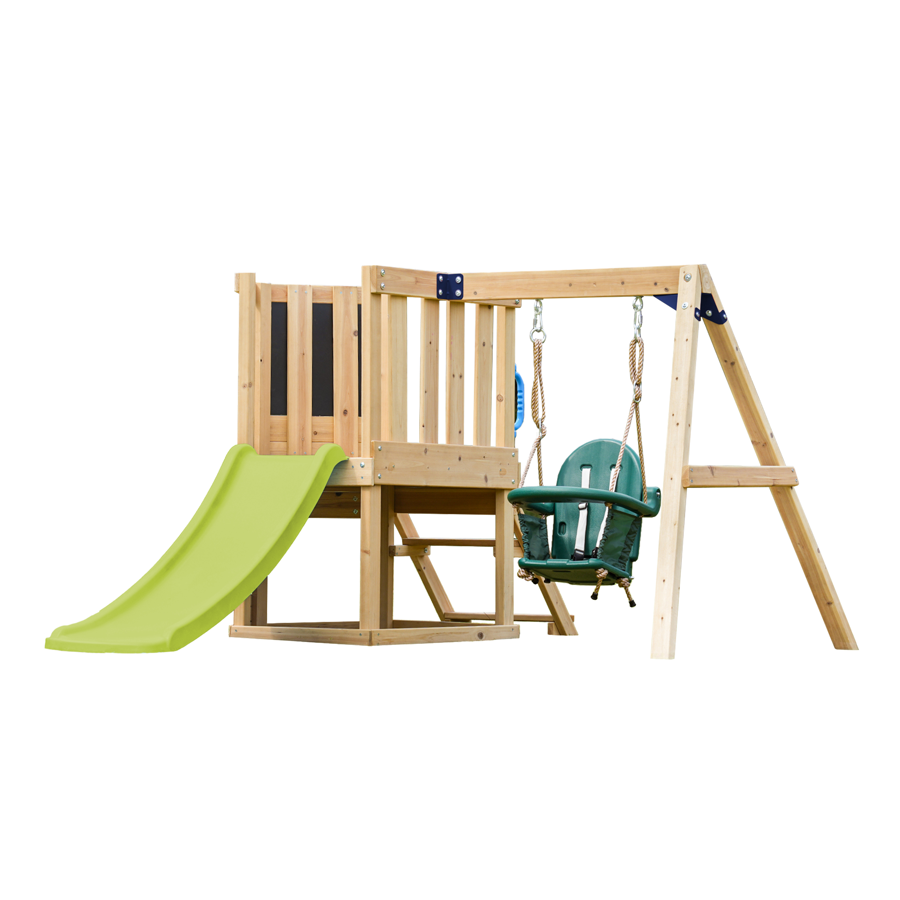 Timo Mini Speeltoestel – Limoen Groene Glijbaan
