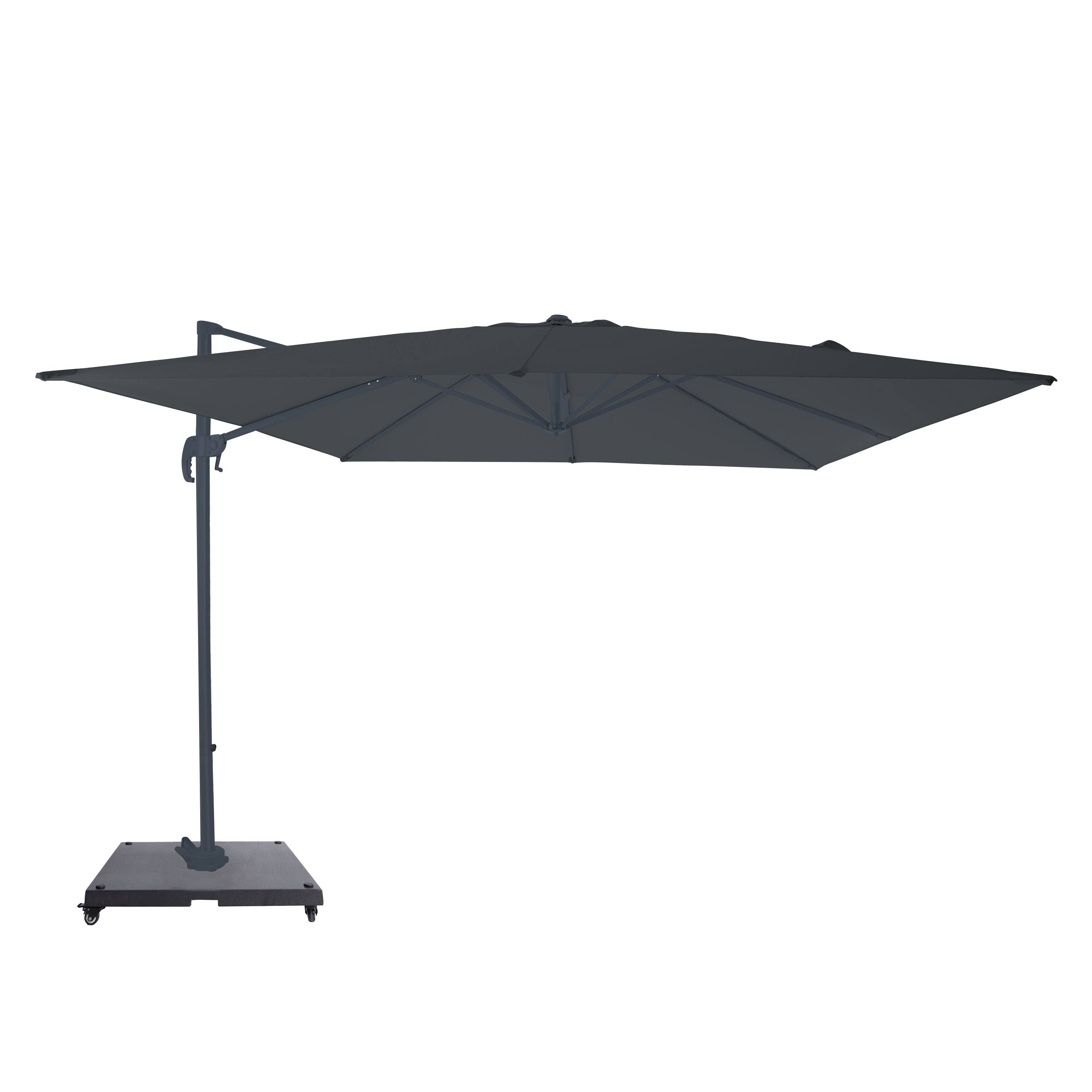 Nima Zweefparasol 300x300cm Antraciet/grijs – Complete set