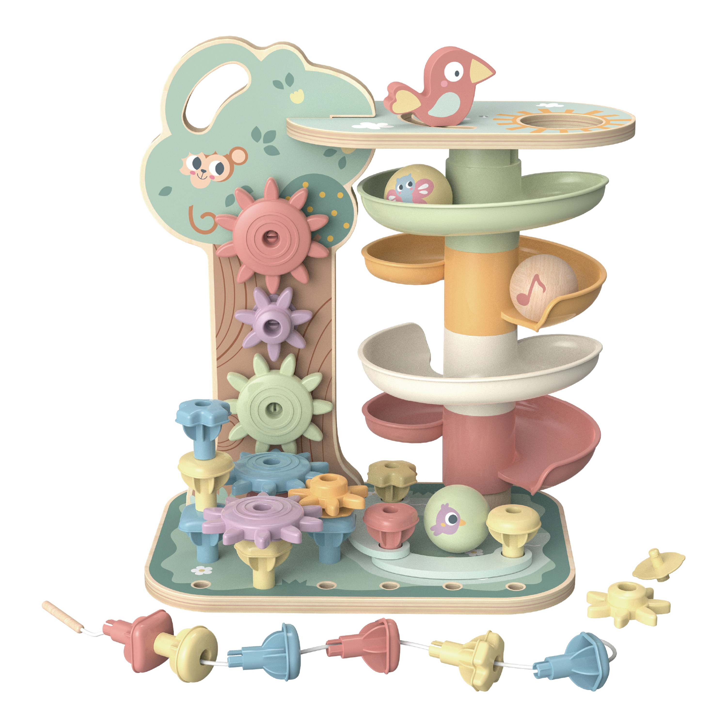 Knikkerbaan met Dieren