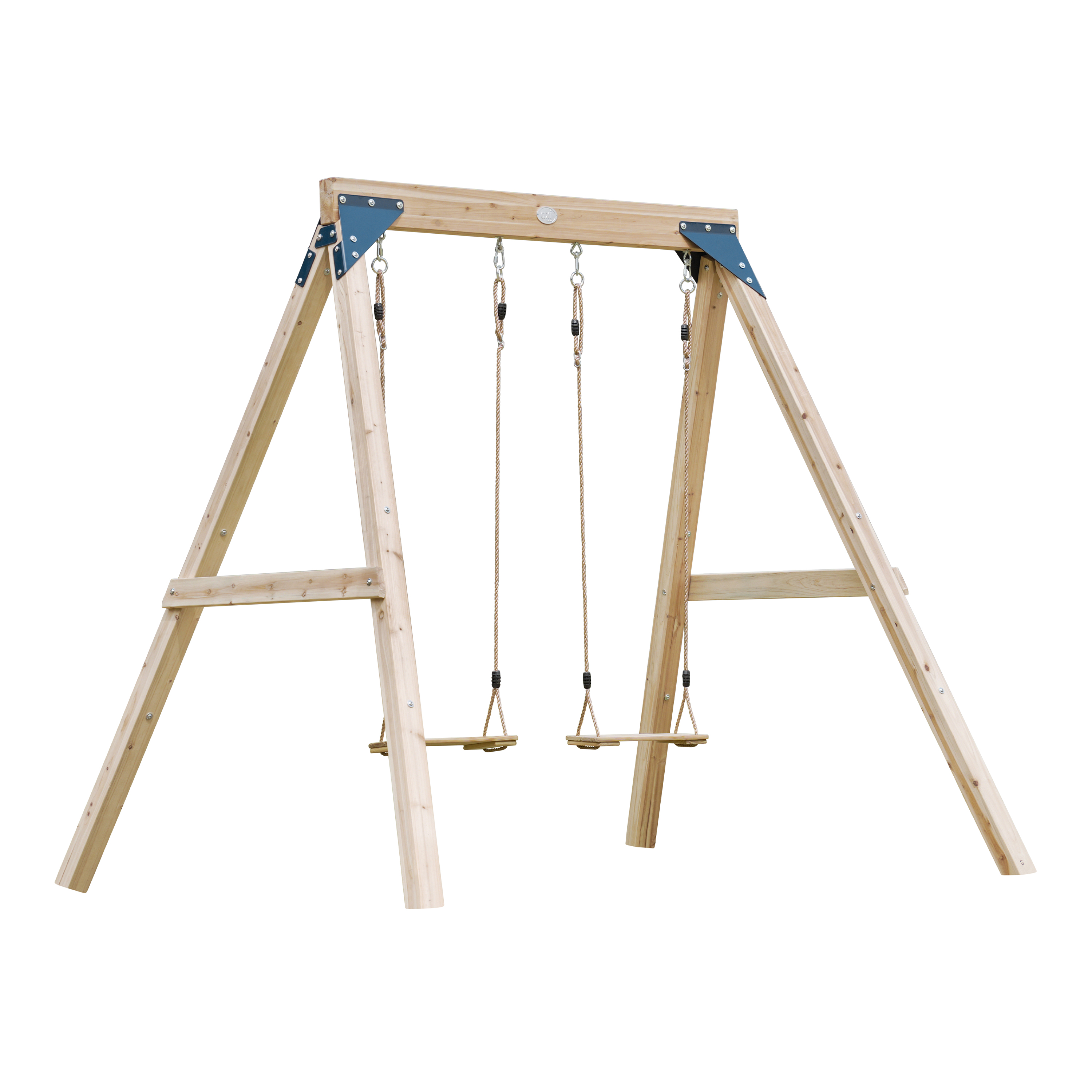 Yuna Dubbele houten Schommel Bruin