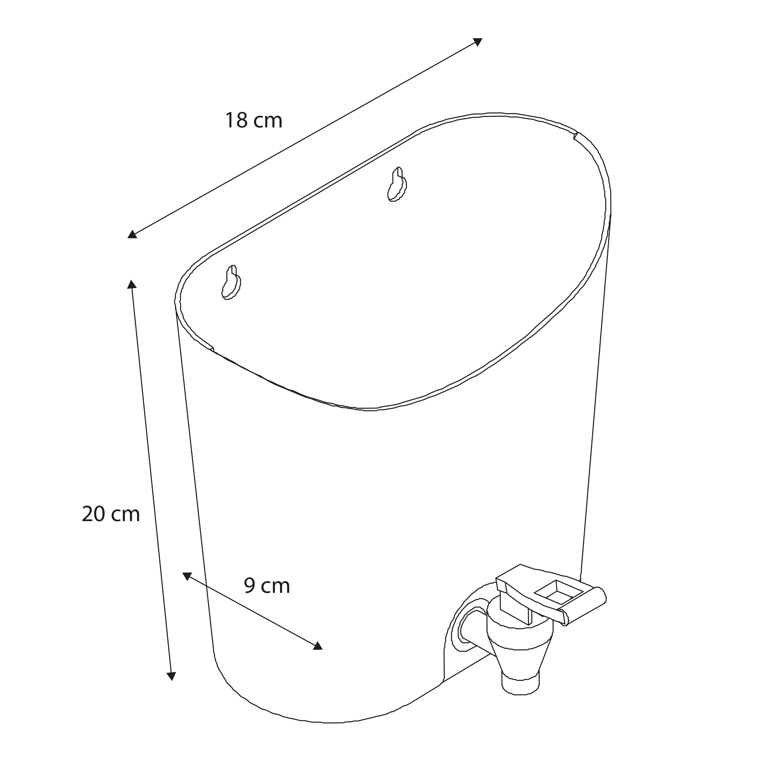 Watertank met Kraan voor Speelkeuken Groen