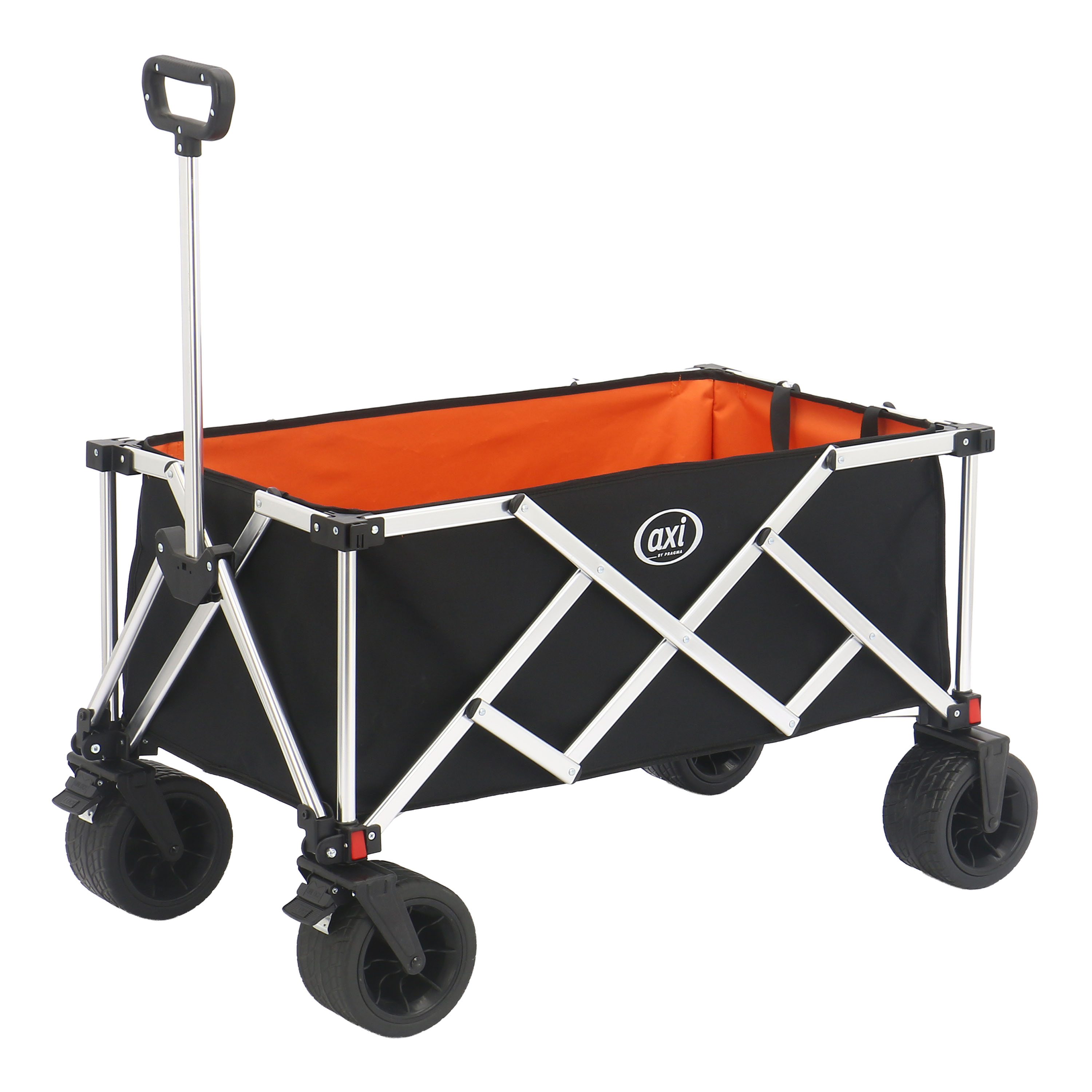 SB151 Opvouwbare Bolderwagen Aluminium Zwart/oranje