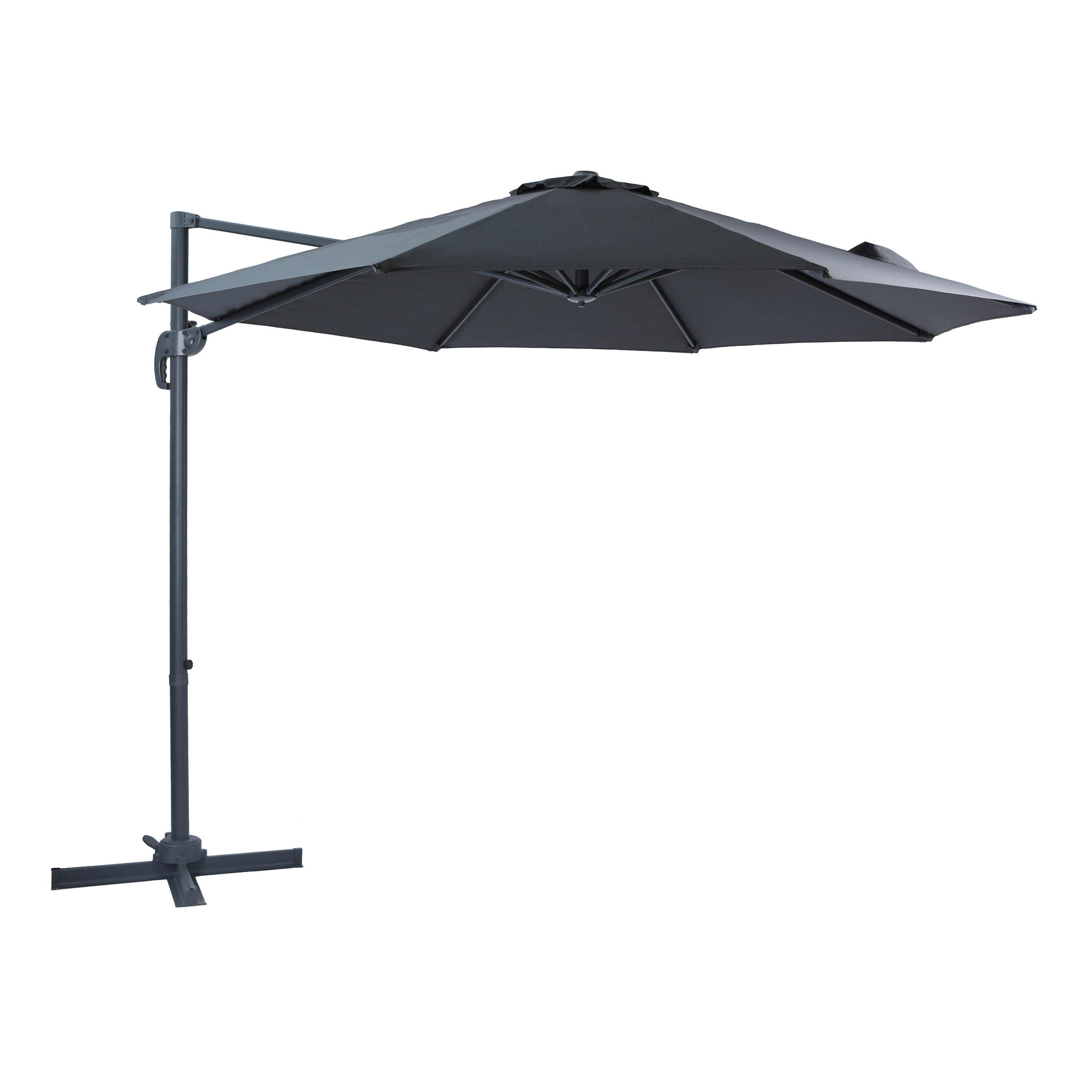 Marisol Zweefparasol Ø 300cm Antraciet/grijs