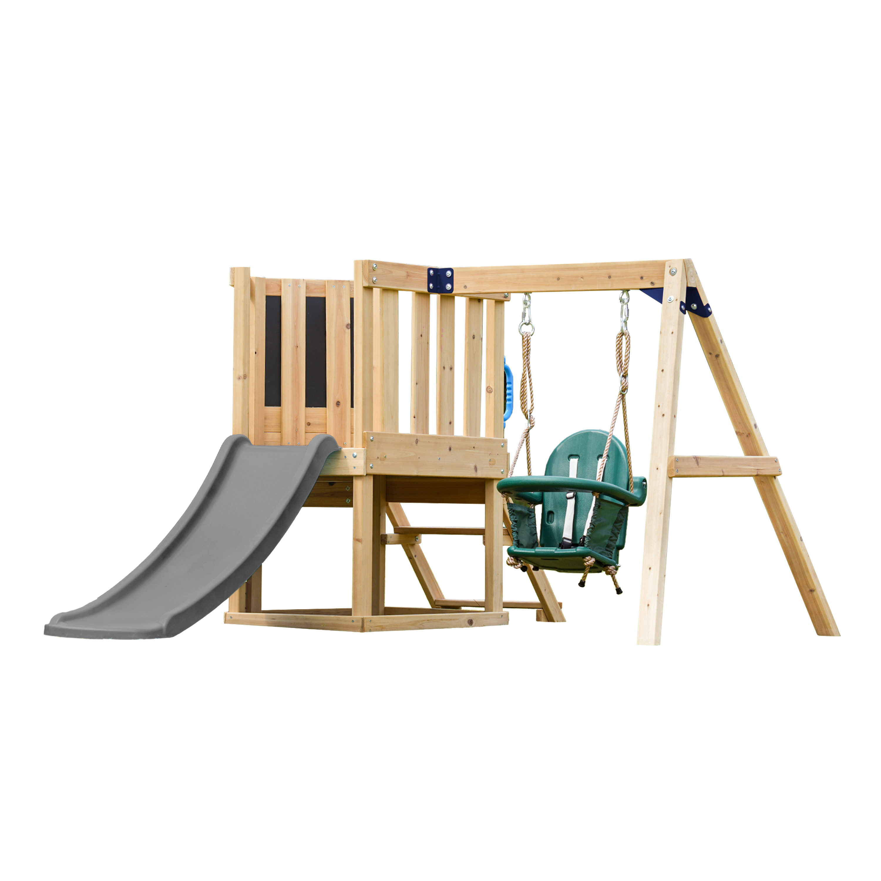 Timo Mini Speeltoestel – Grijze Glijbaan
