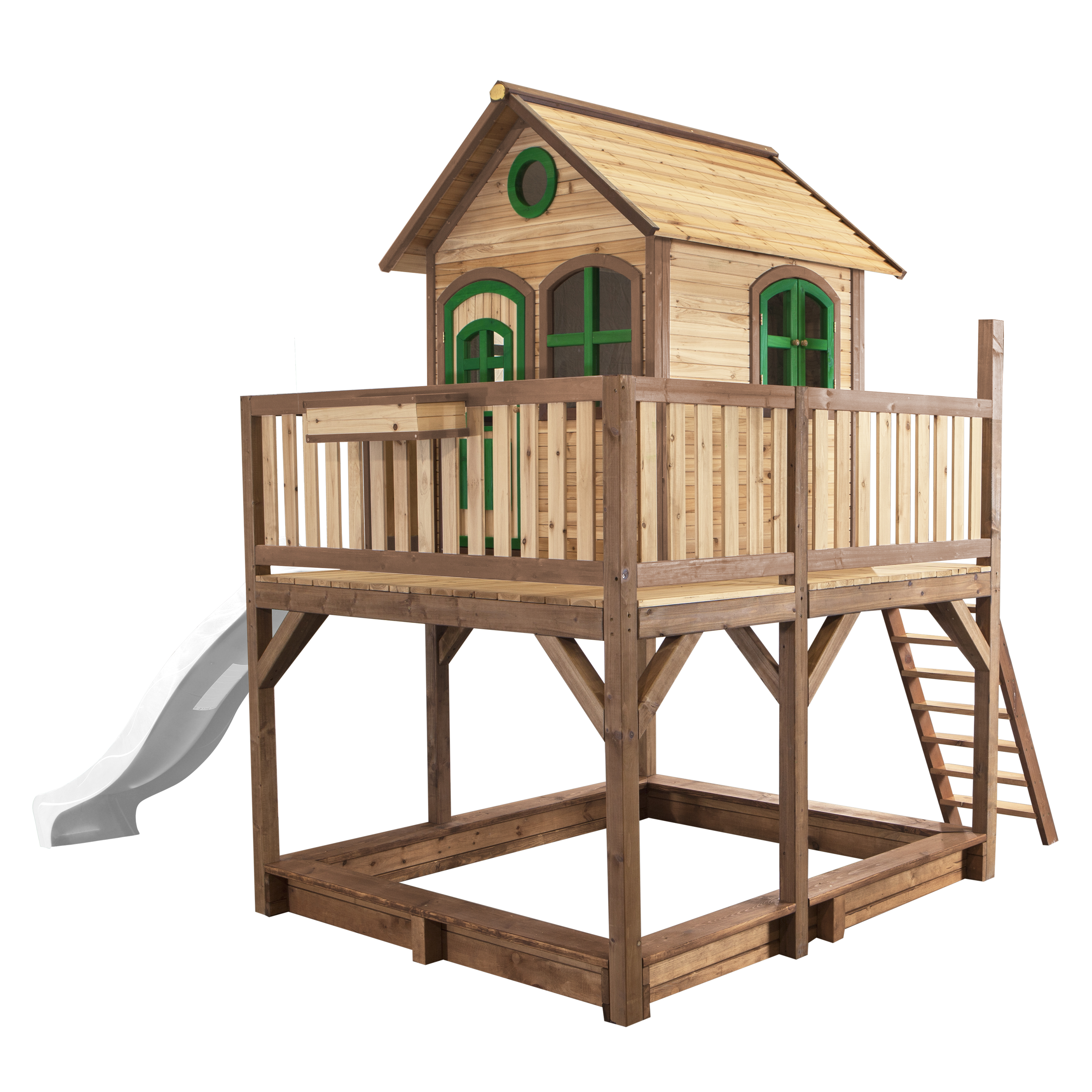 Liam Speelhuis Bruin/groen - Witte Glijbaan