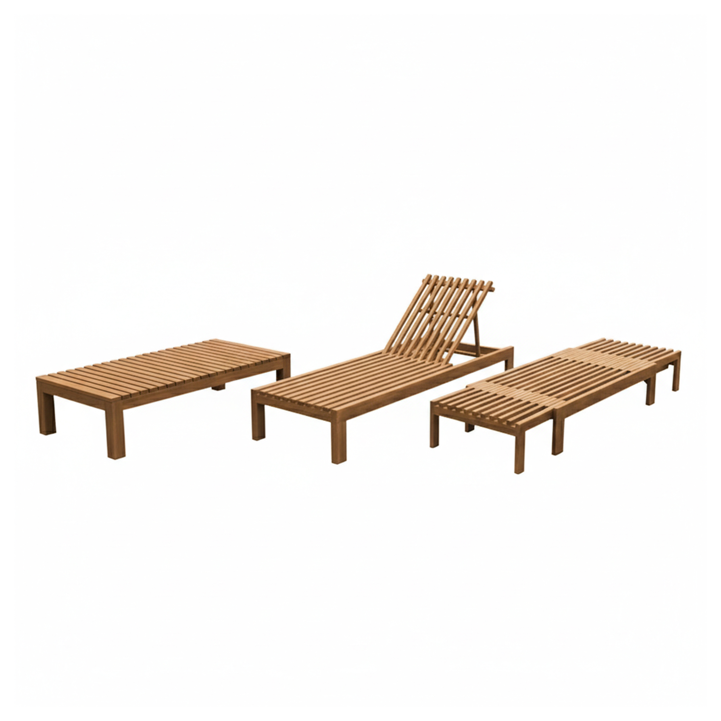 Rowan 2-in-1 Teak Ligbed en Tuinbank