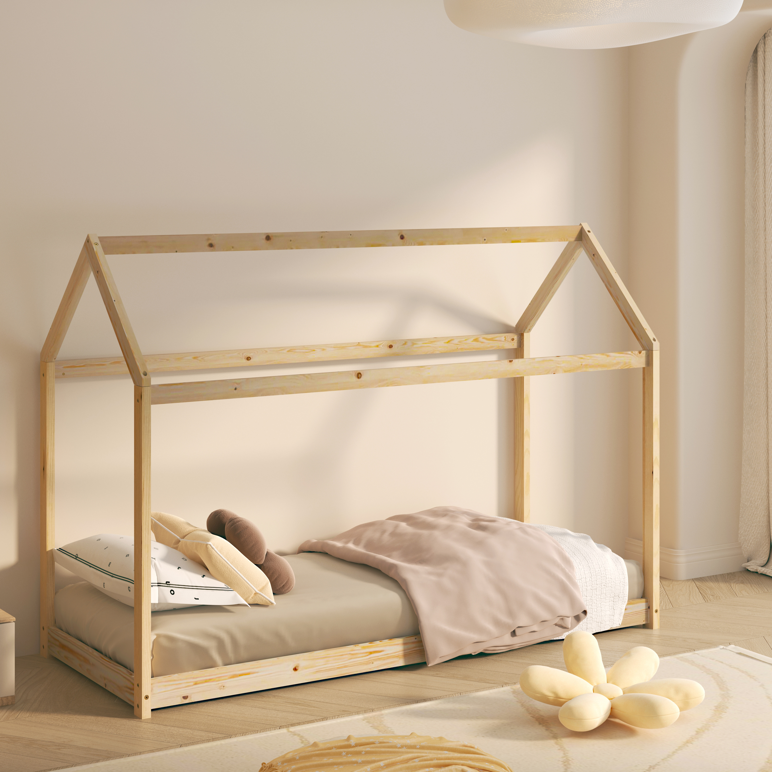 Zoey Bedhuisje Naturel – Zonder Matras