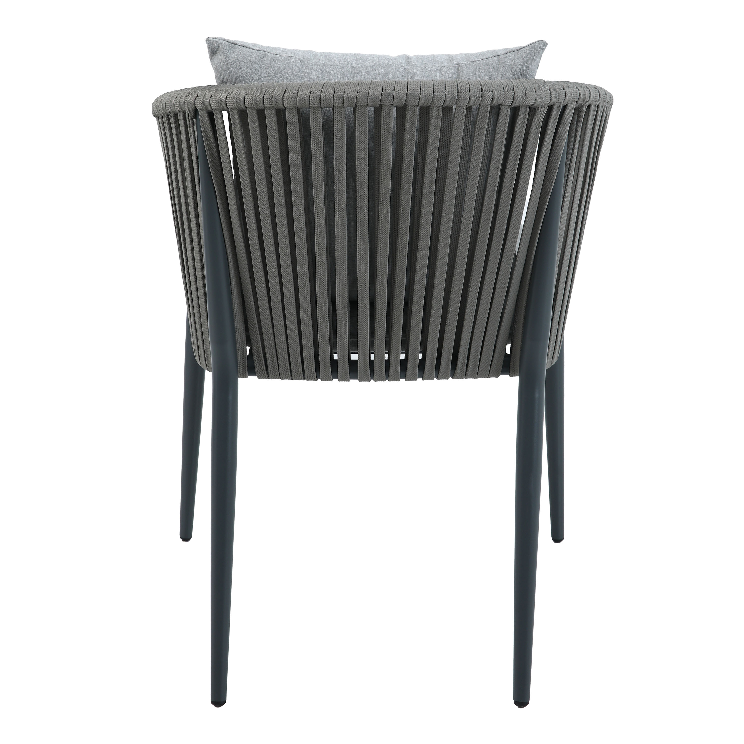 Jay/Faye 150 cm Dining Tuinset 7-delig - Antraciet