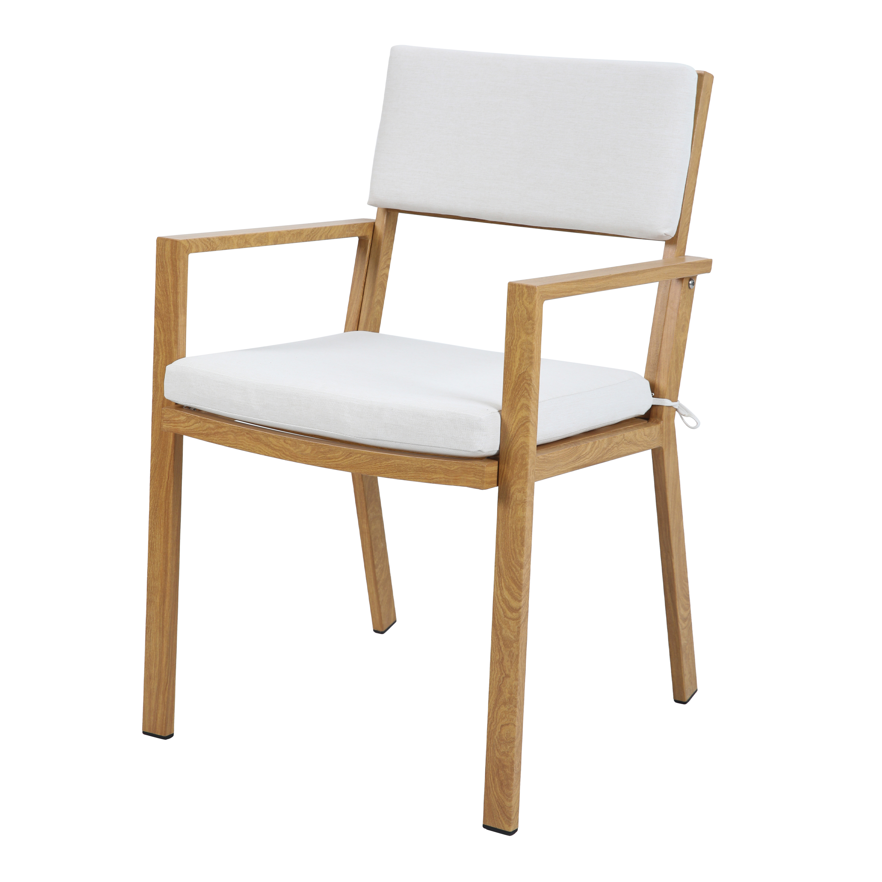 Jada Tuinset met 6 stoelen Houtlook/beige