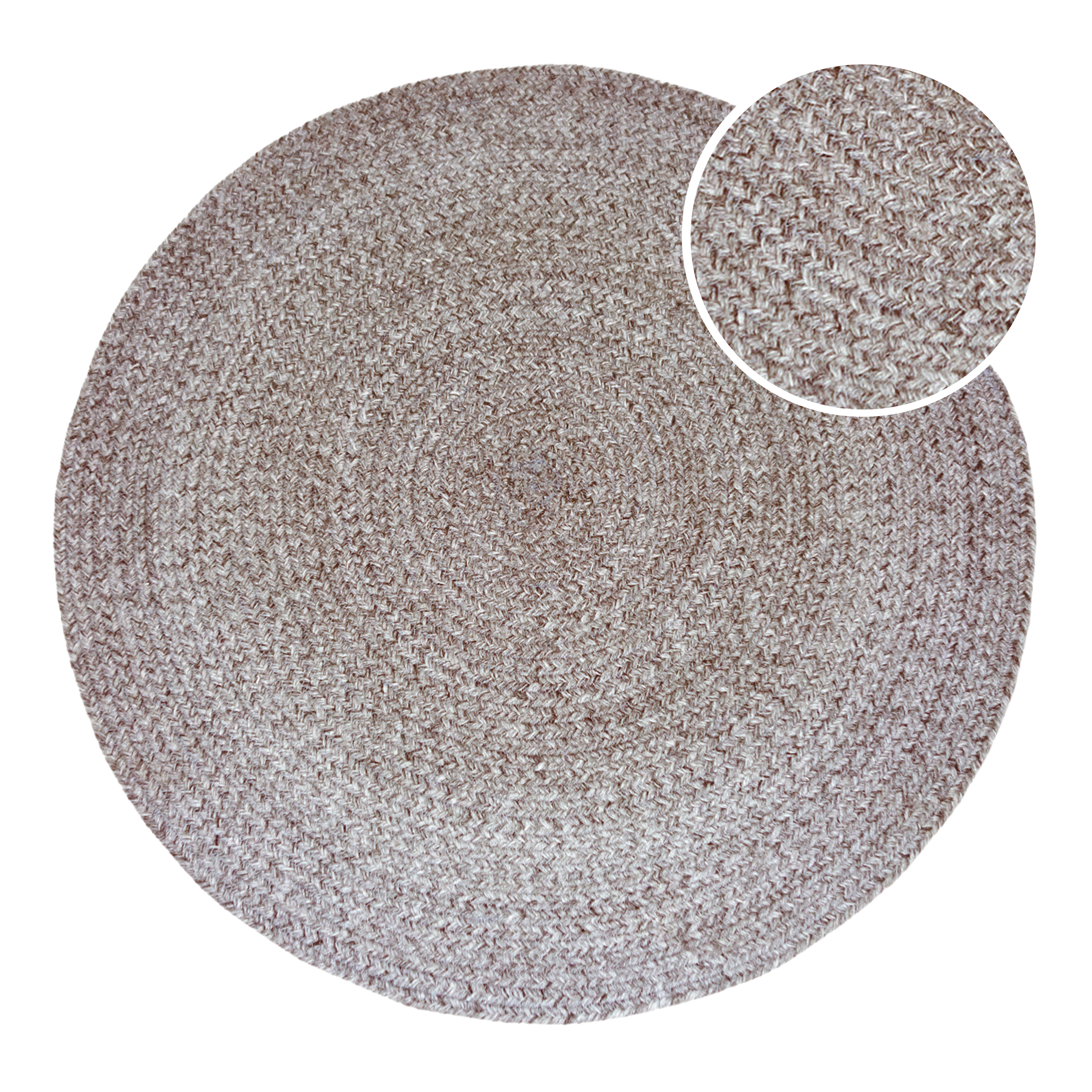 Corfu Buitenkleed – Rond – Ø 120 cm - Bruin