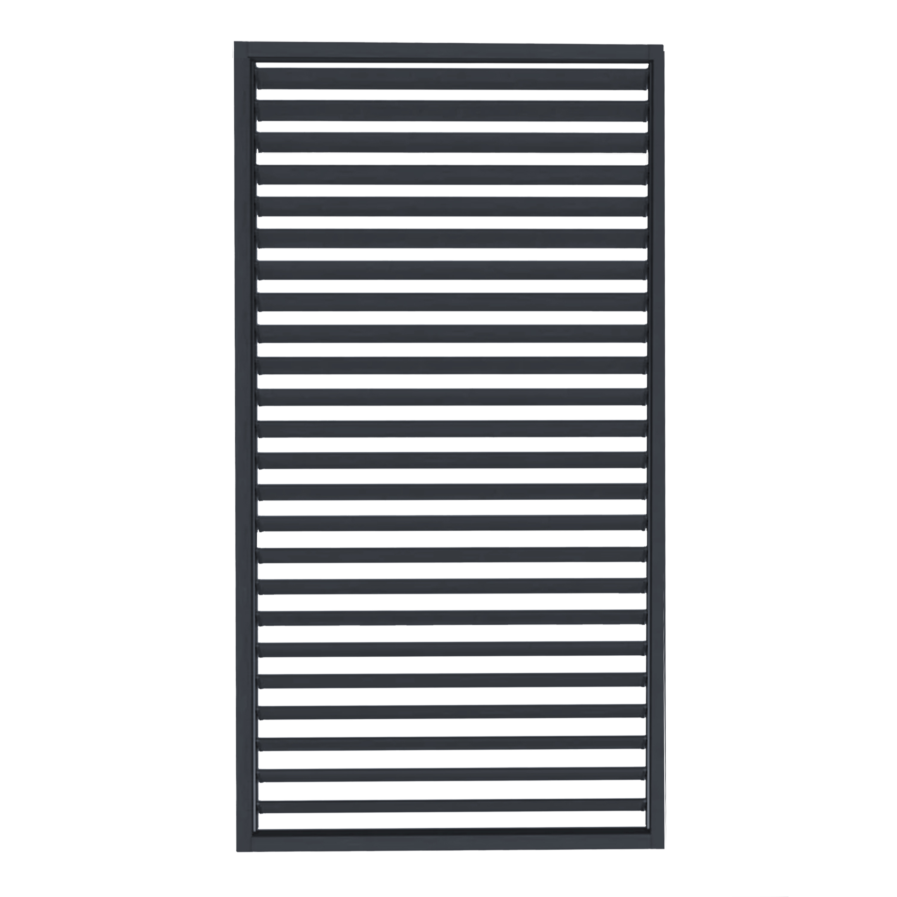 Raya Aluminium Lamellenwand 1 m Antraciet
