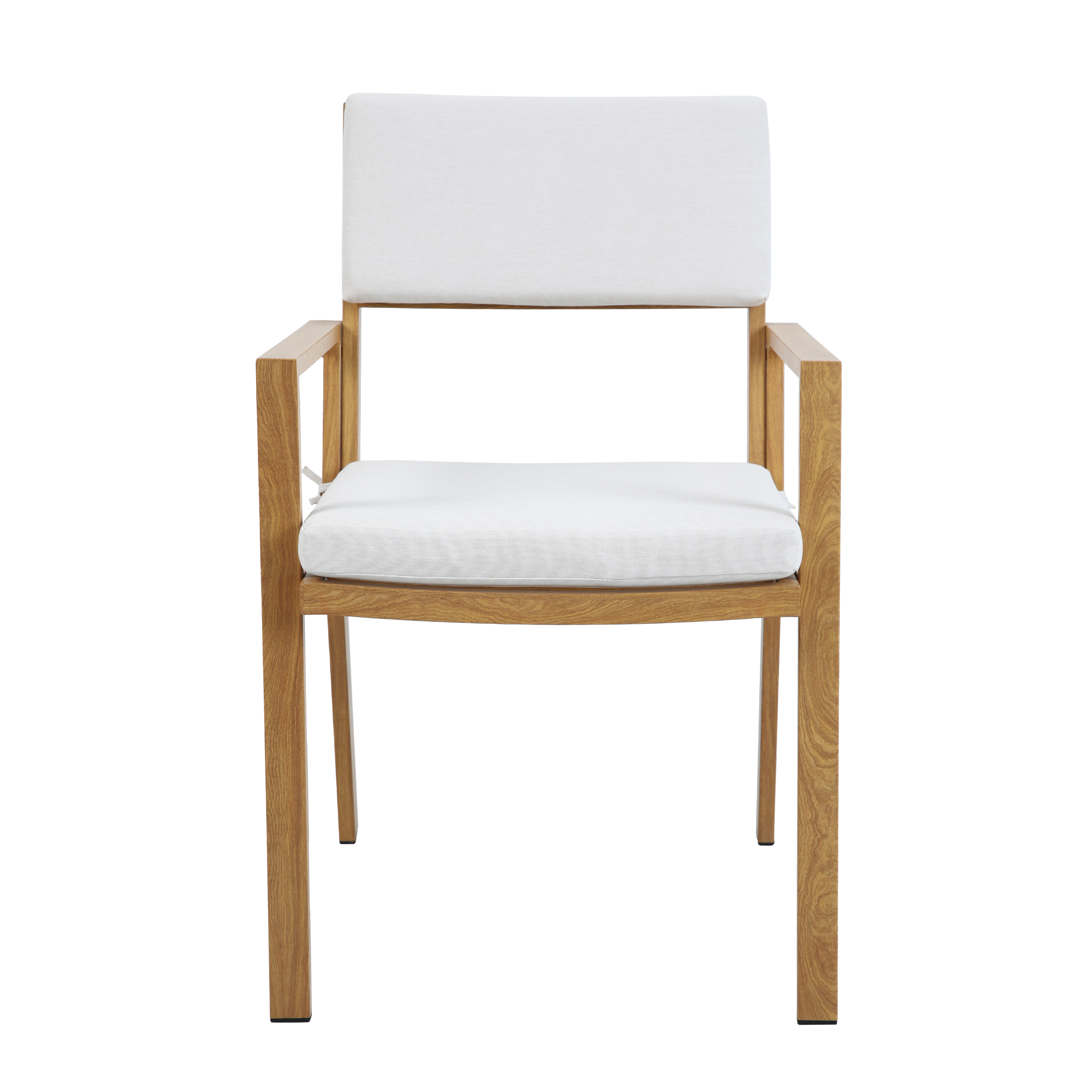 Jada Tuinset met 6 stoelen Houtlook/beige