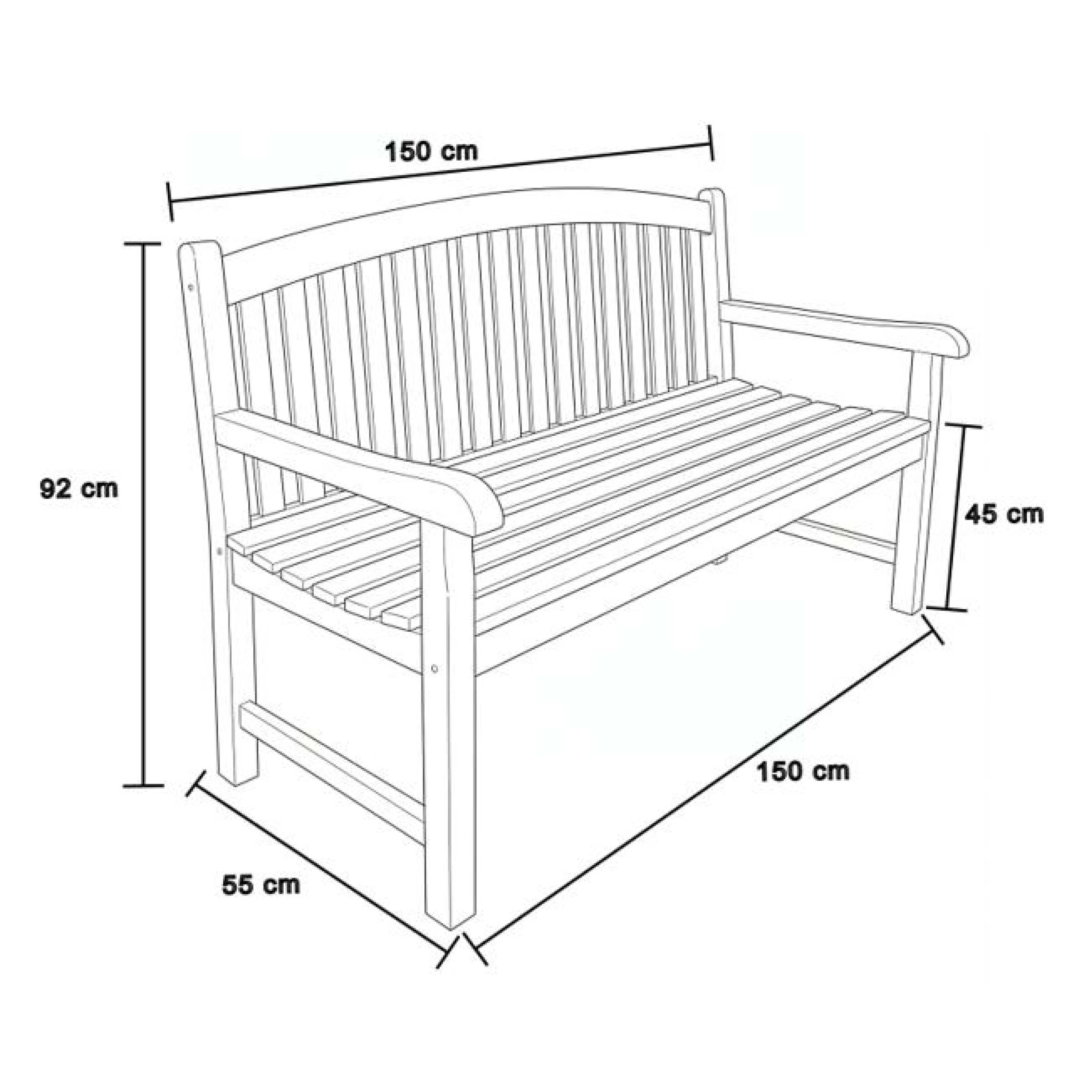 Suki Teak Tuinbank 150 cm