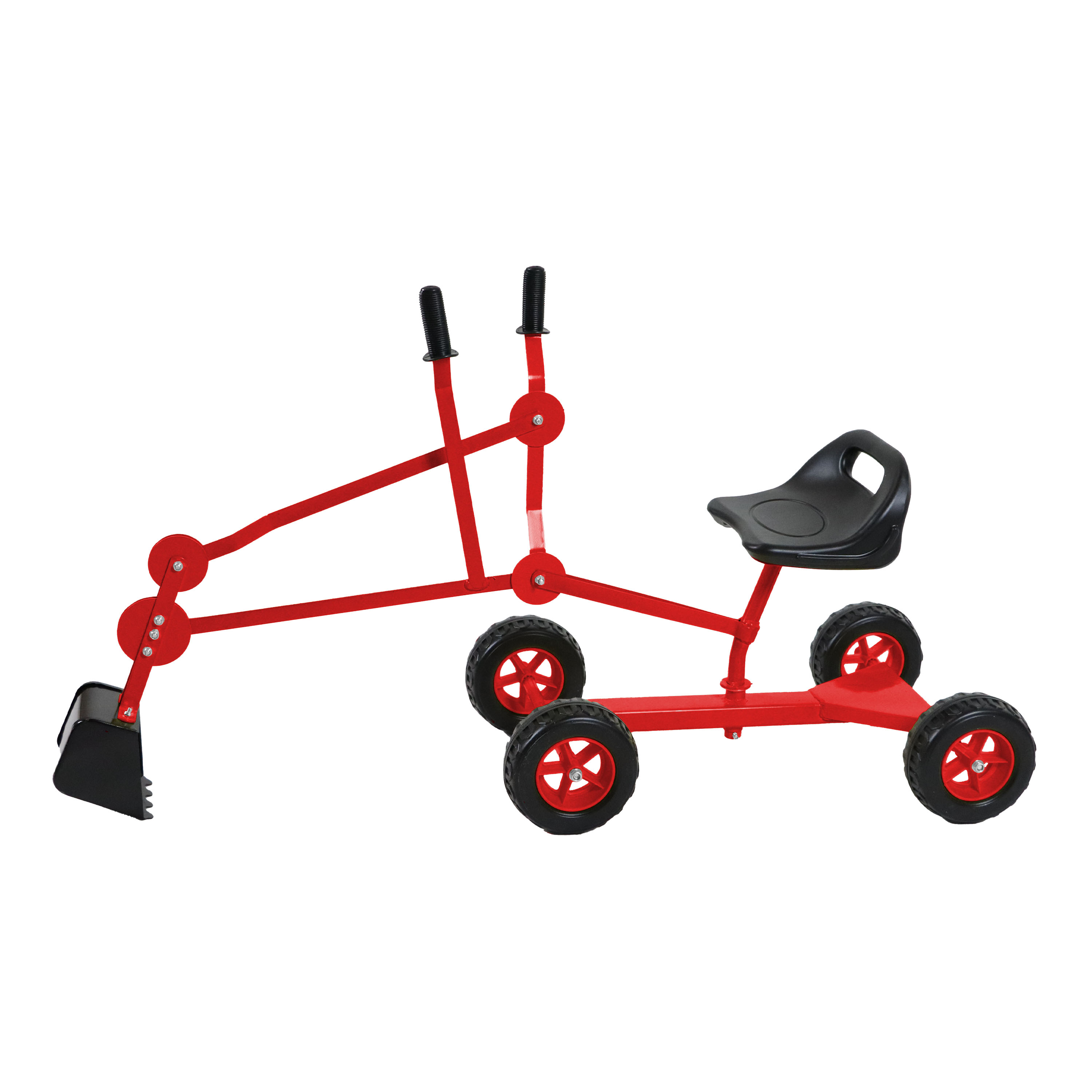 Dean de Graafmachine voor in de zandbak Rood/zwart 4 wielen