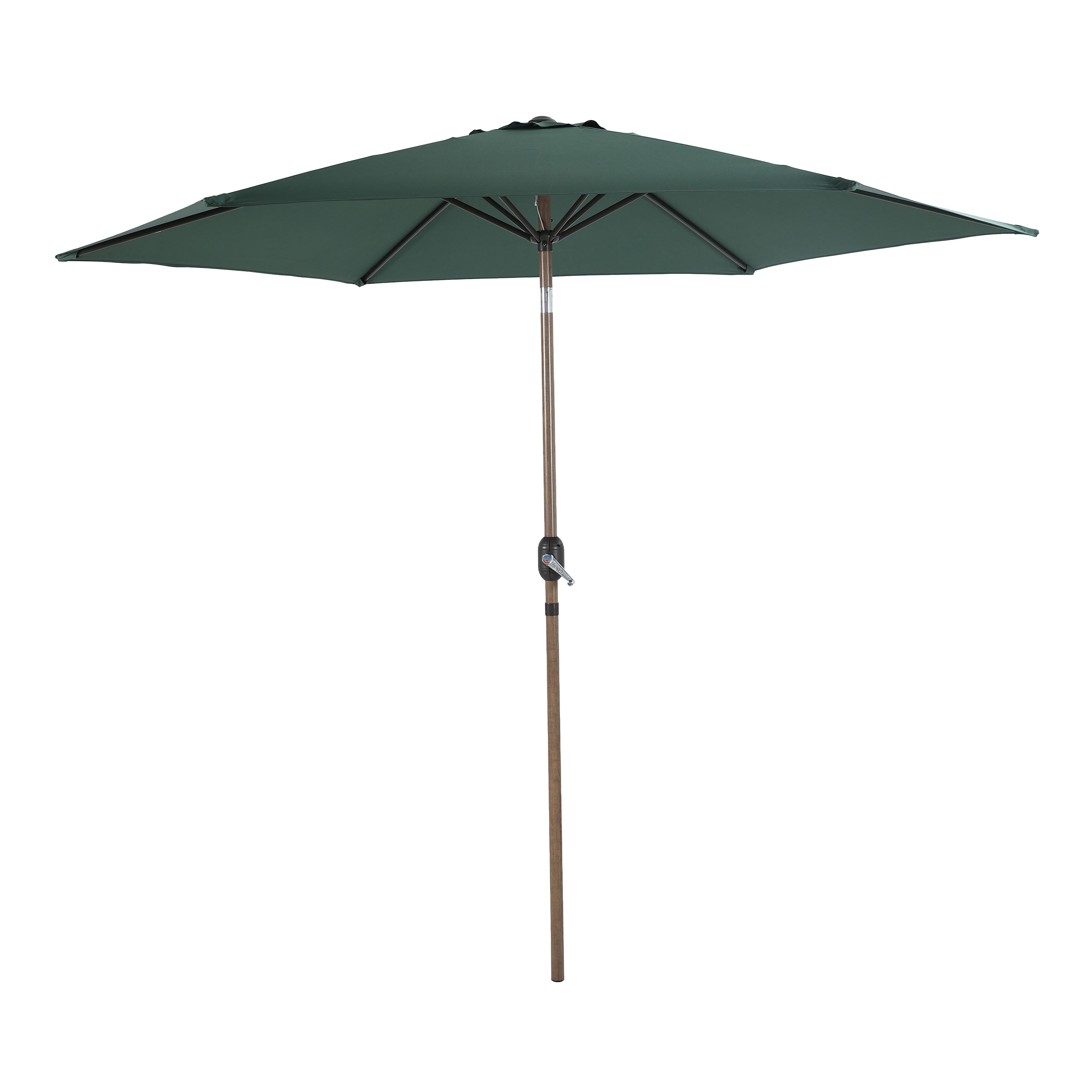 Noor Stokparasol Ø 300cm Eikenlook/groen