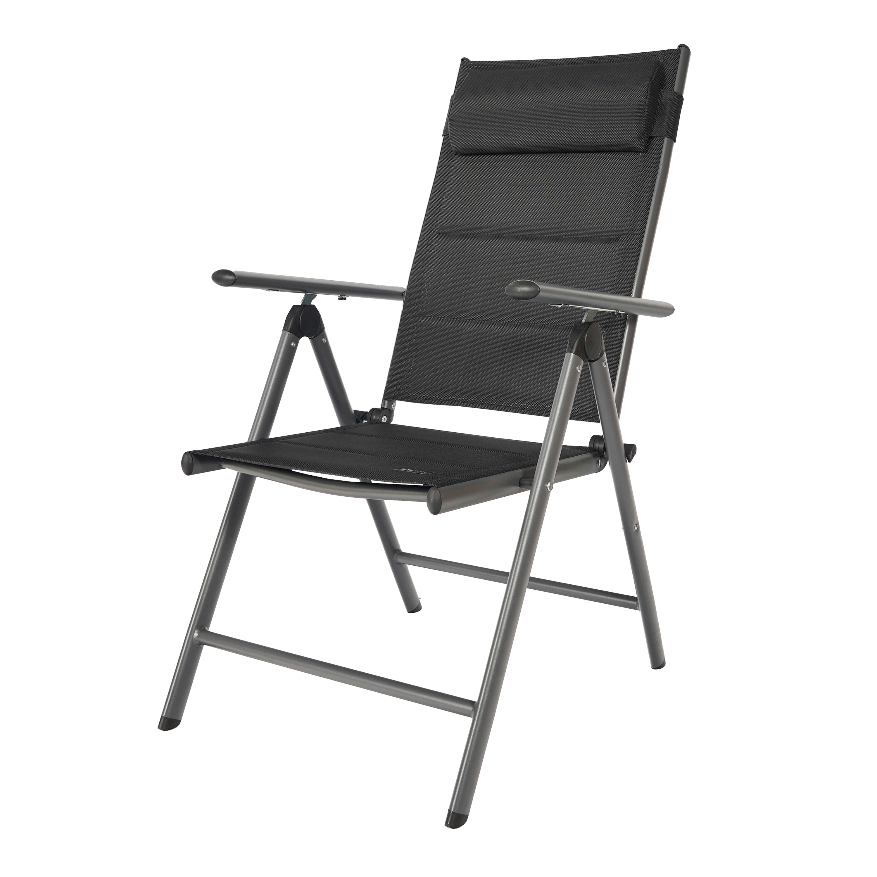Mack Campingstoel Antraciet/zwart