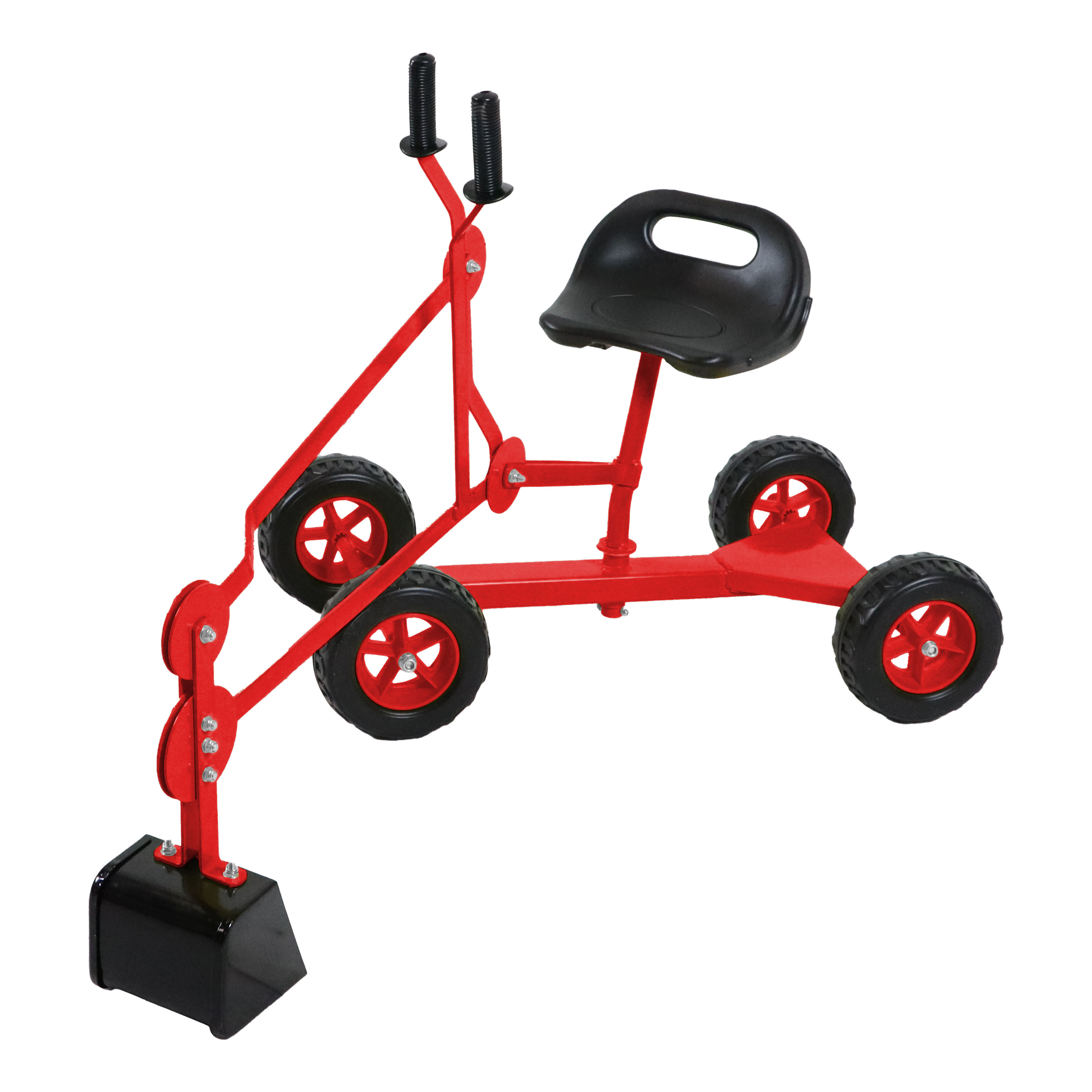 Dean de Graafmachine voor in de zandbak Rood/zwart 4 wielen