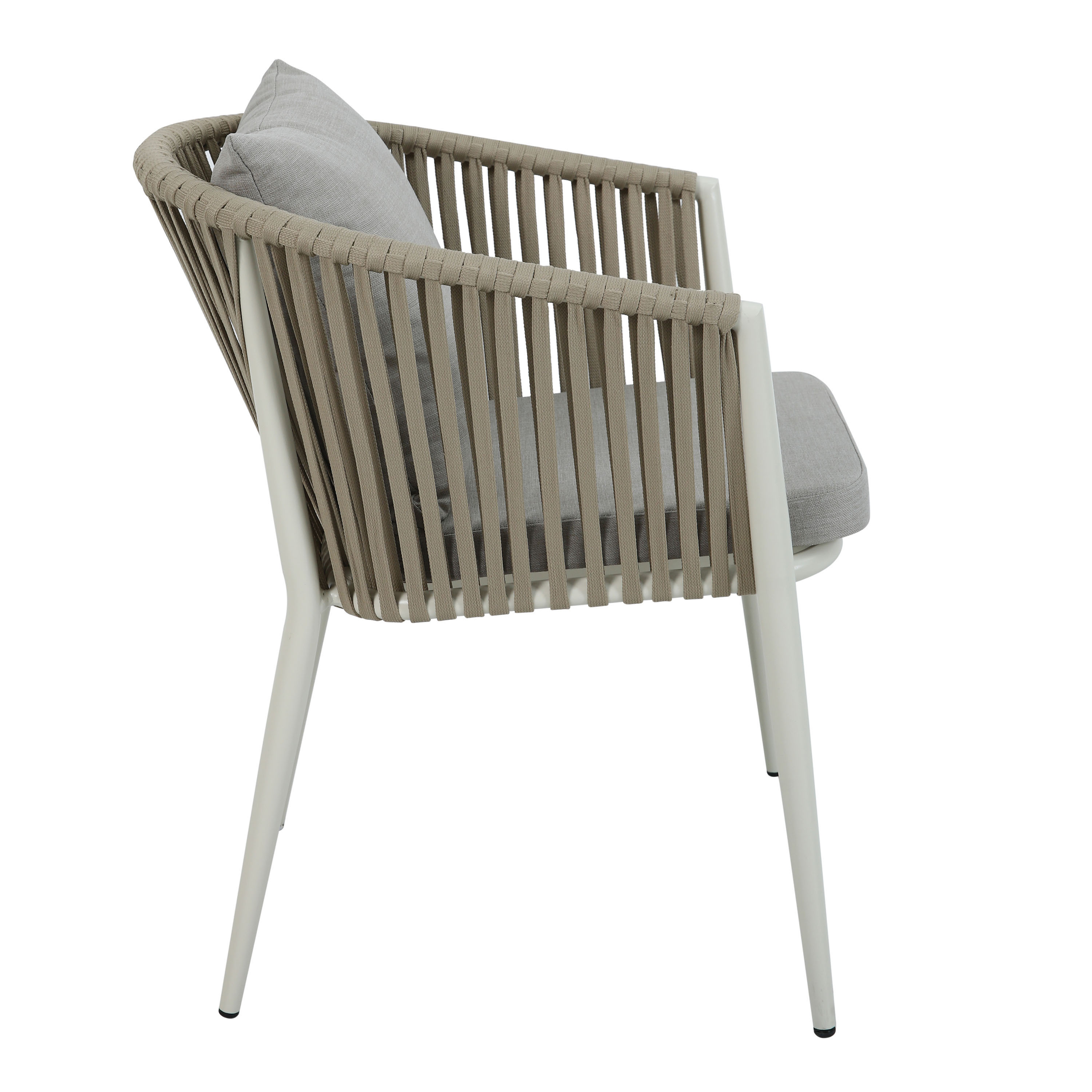 Marzi/Faye 180-240 cm Dining Tuinset 7-delig Teak/Beige