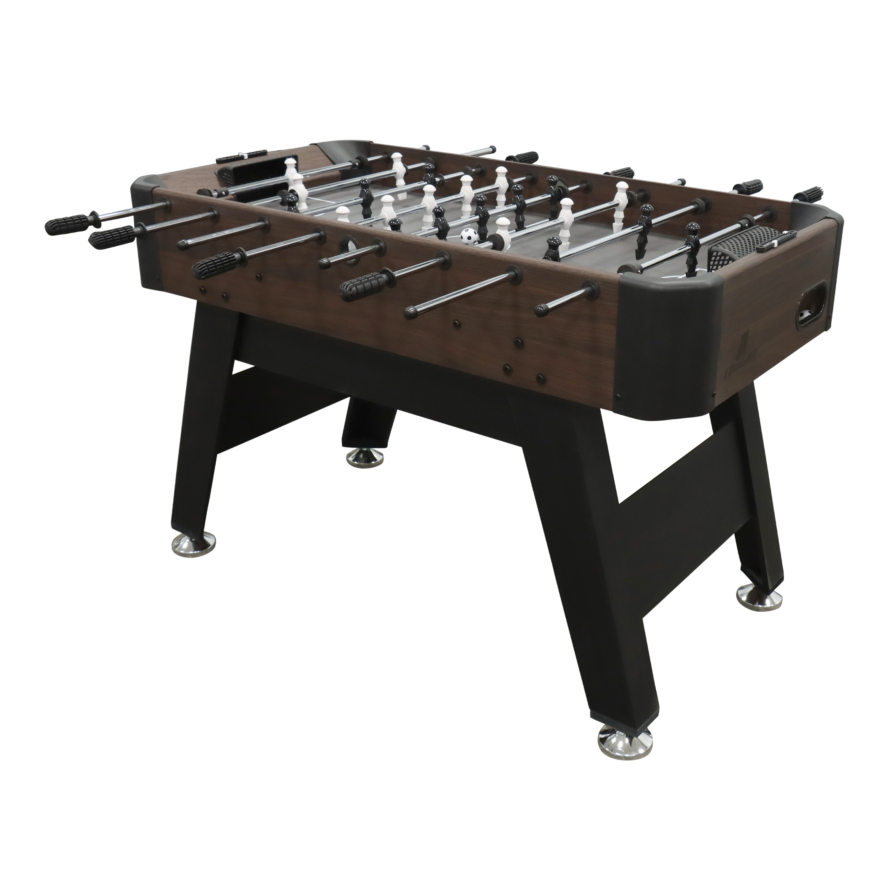 Striker Voetbaltafel Donkerbruin/Zwart