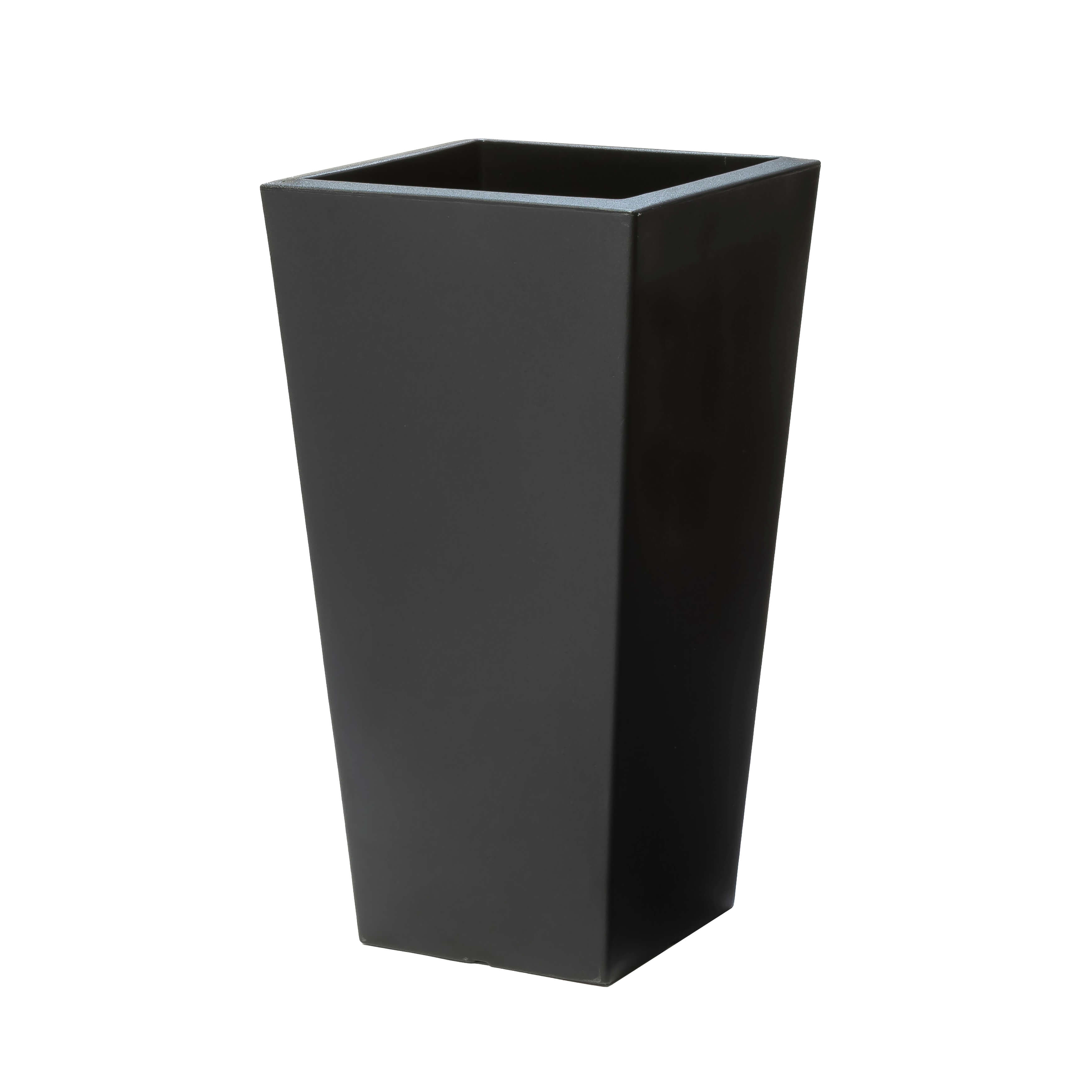 Tremont Vierkant Bloempot Groot - Onyx Black