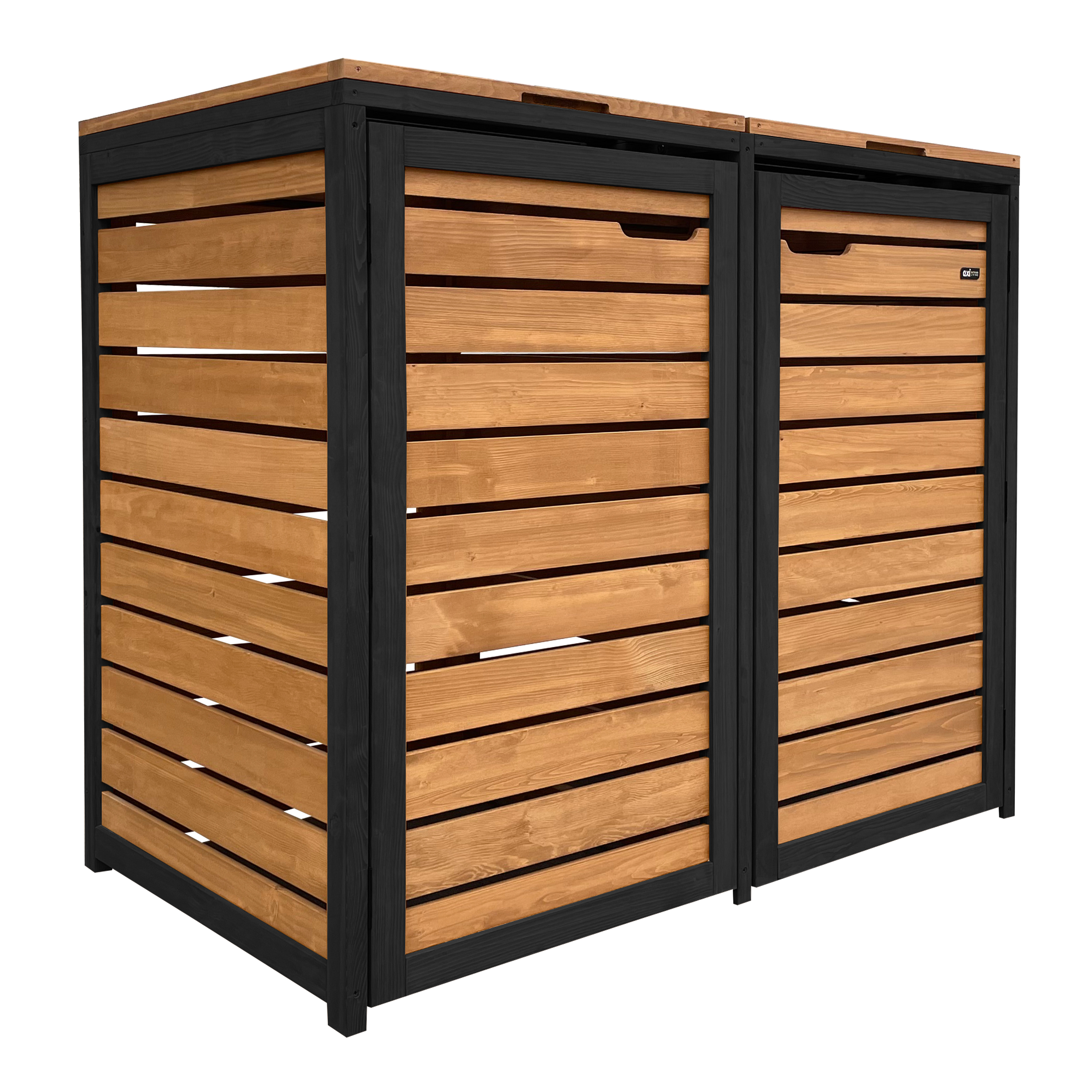 Lex Containerombouw van Hout Bruin/Zwart – 2 containers