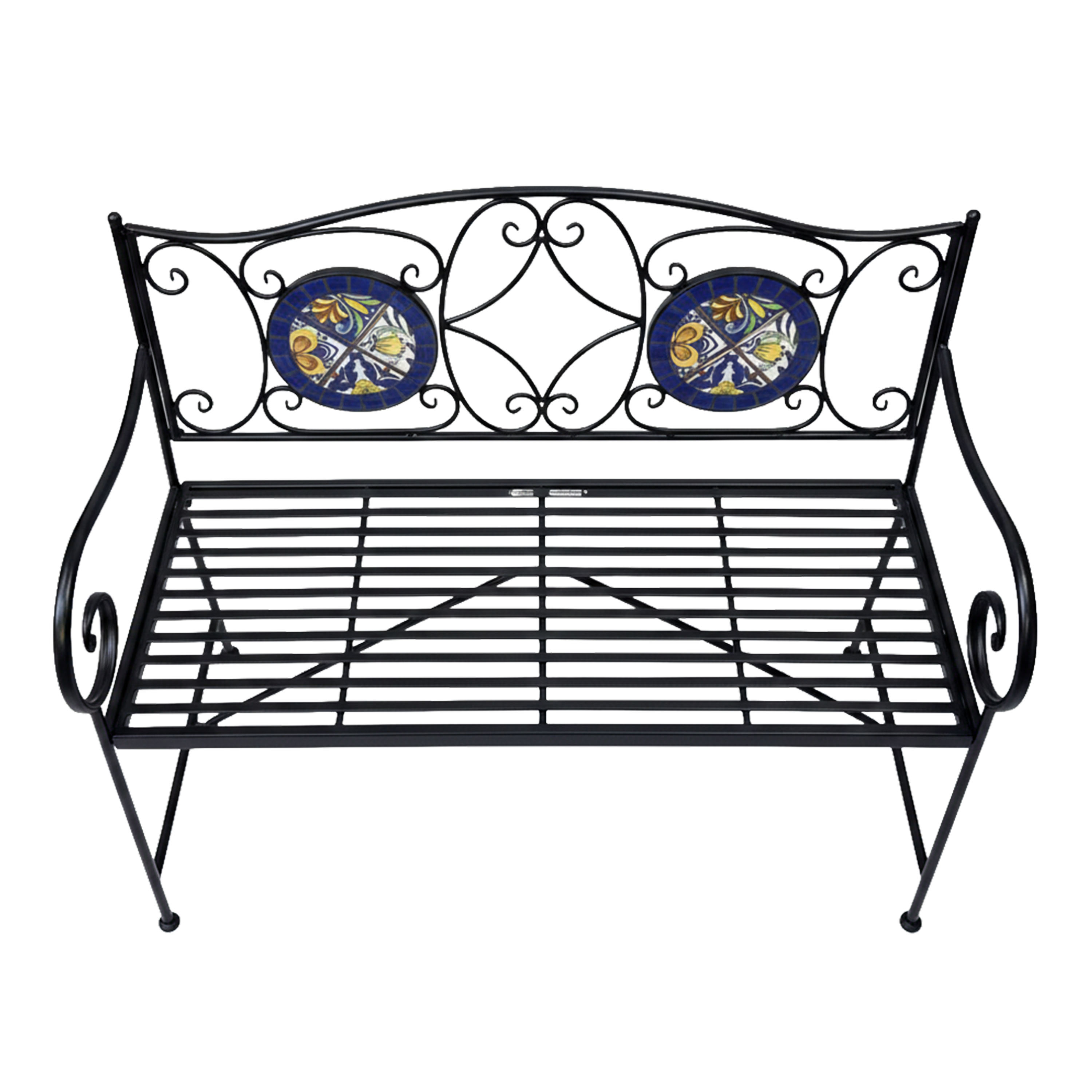 Margot Mozaïek Tuinbank Mediterrane stijl Blauw/geel