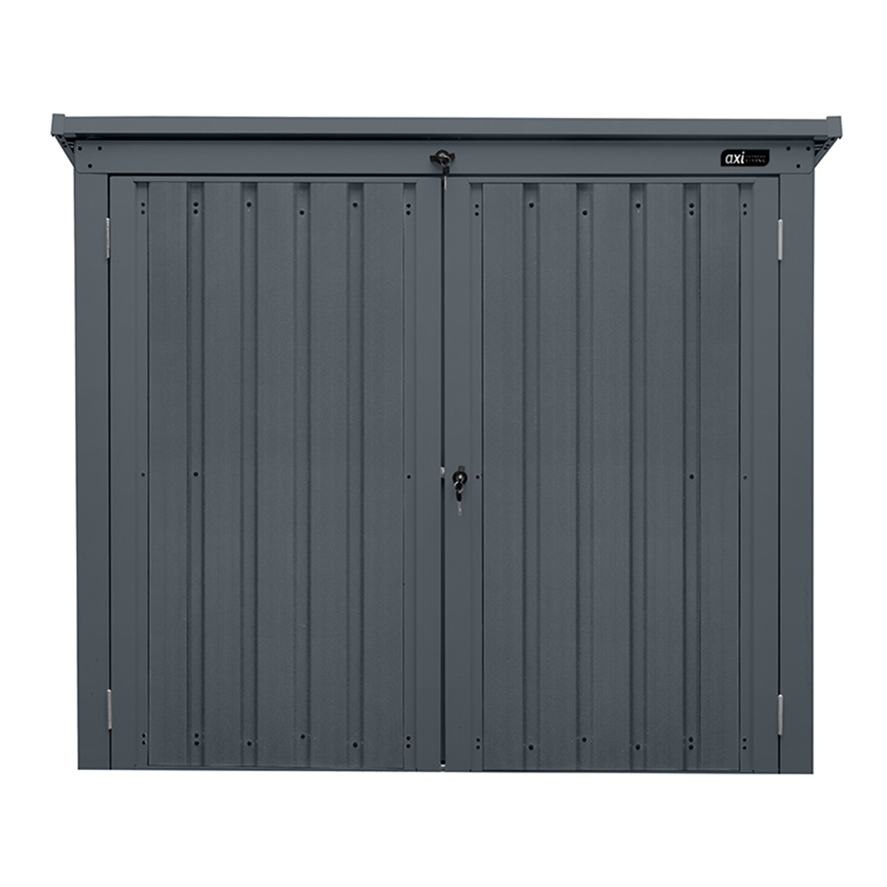 Oscar metalen Containerombouw Tuinkast Antraciet 2x 240L
