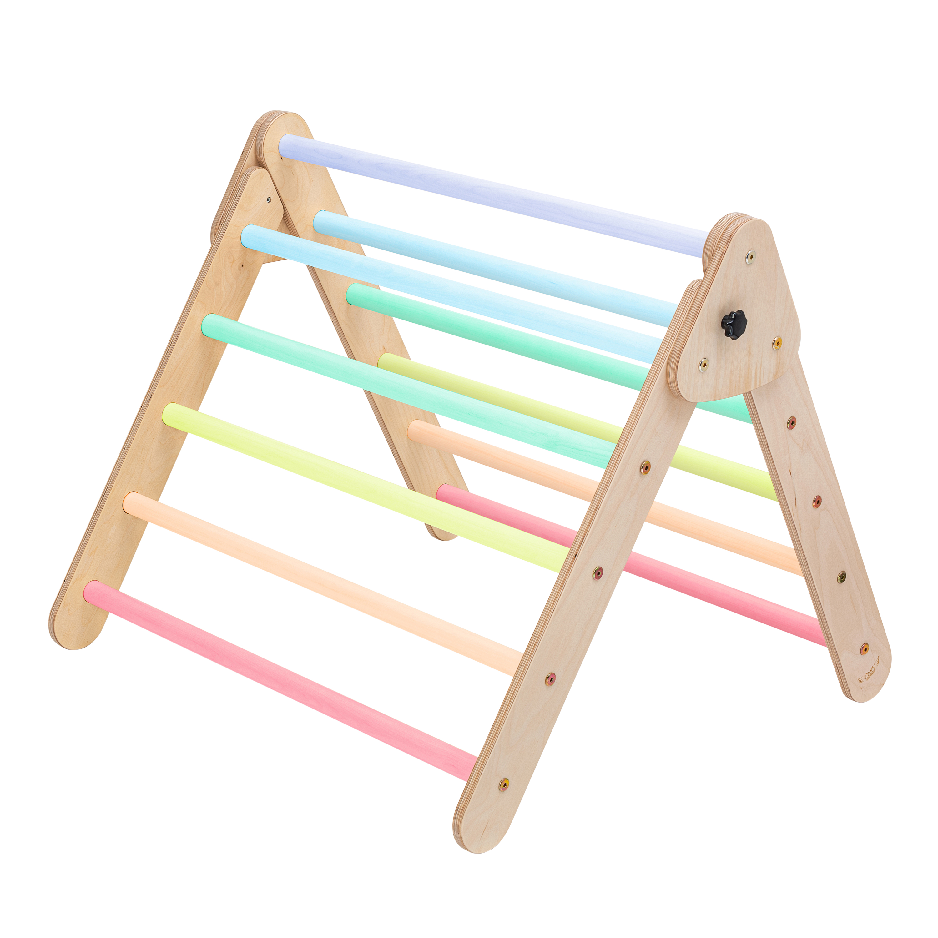 Houten Klimdriehoek Pastel