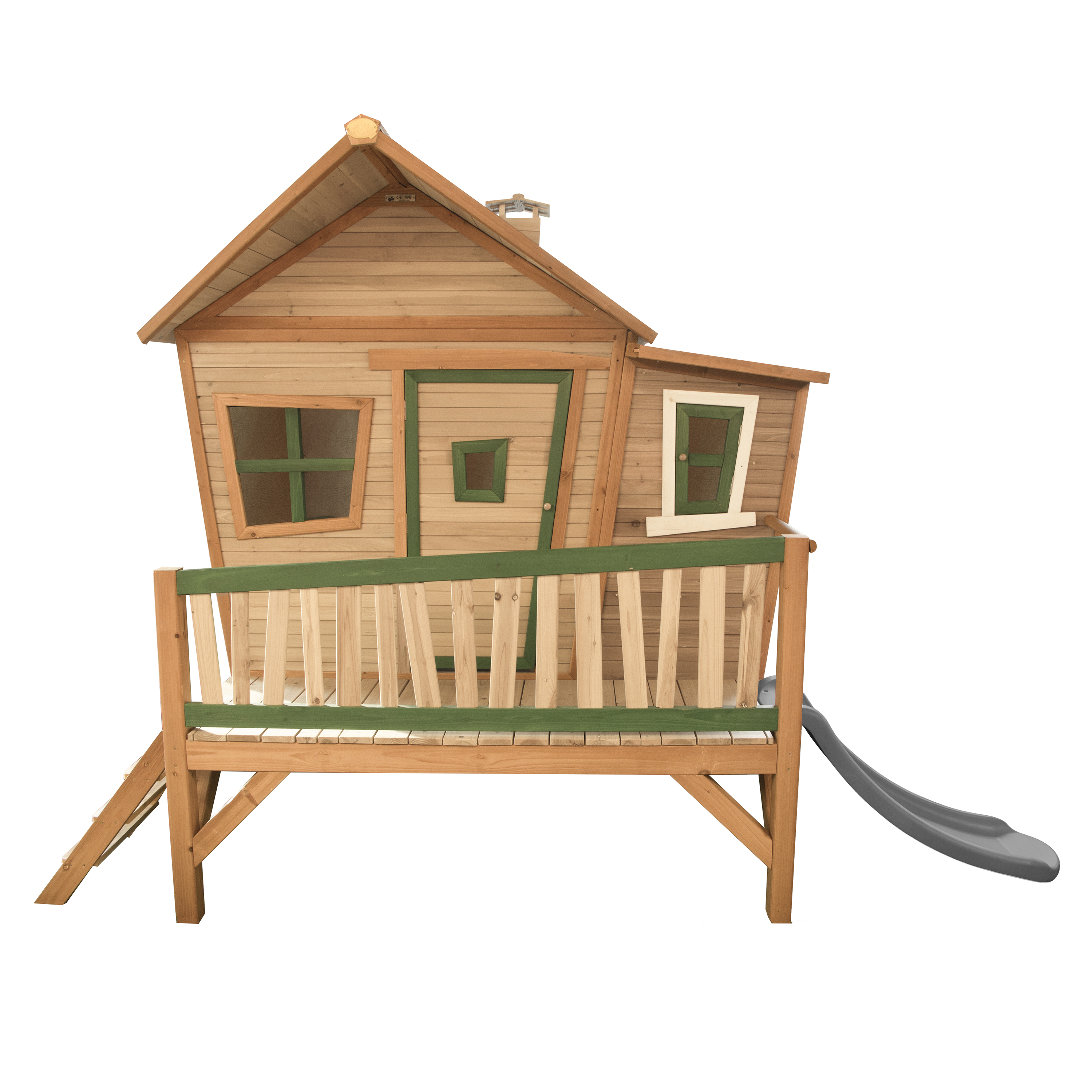 Emma Speelhuis Bruin/groen - Grijze glijbaan
