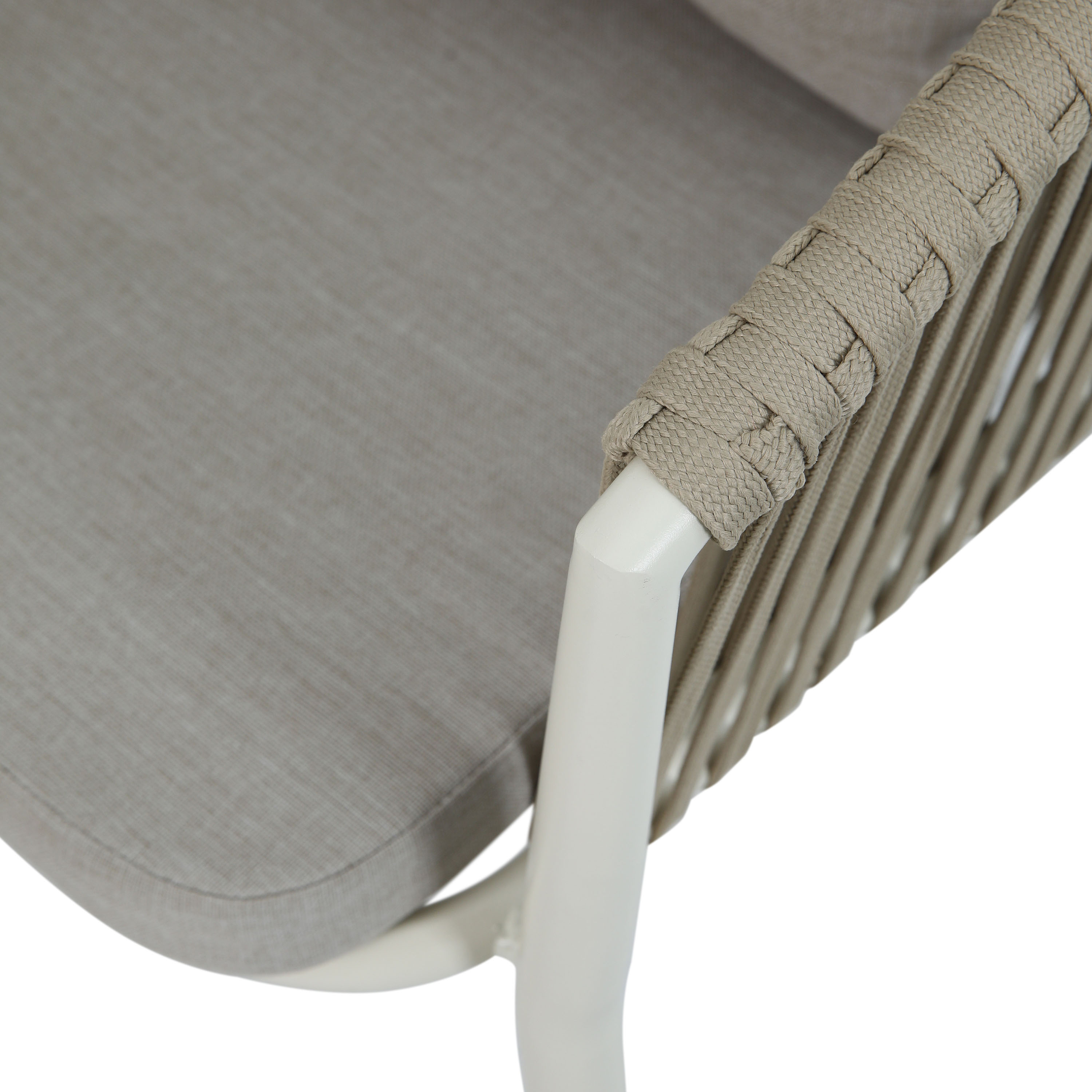 Marzi/Faye 180-240 cm Dining Tuinset 7-delig Teak/Beige