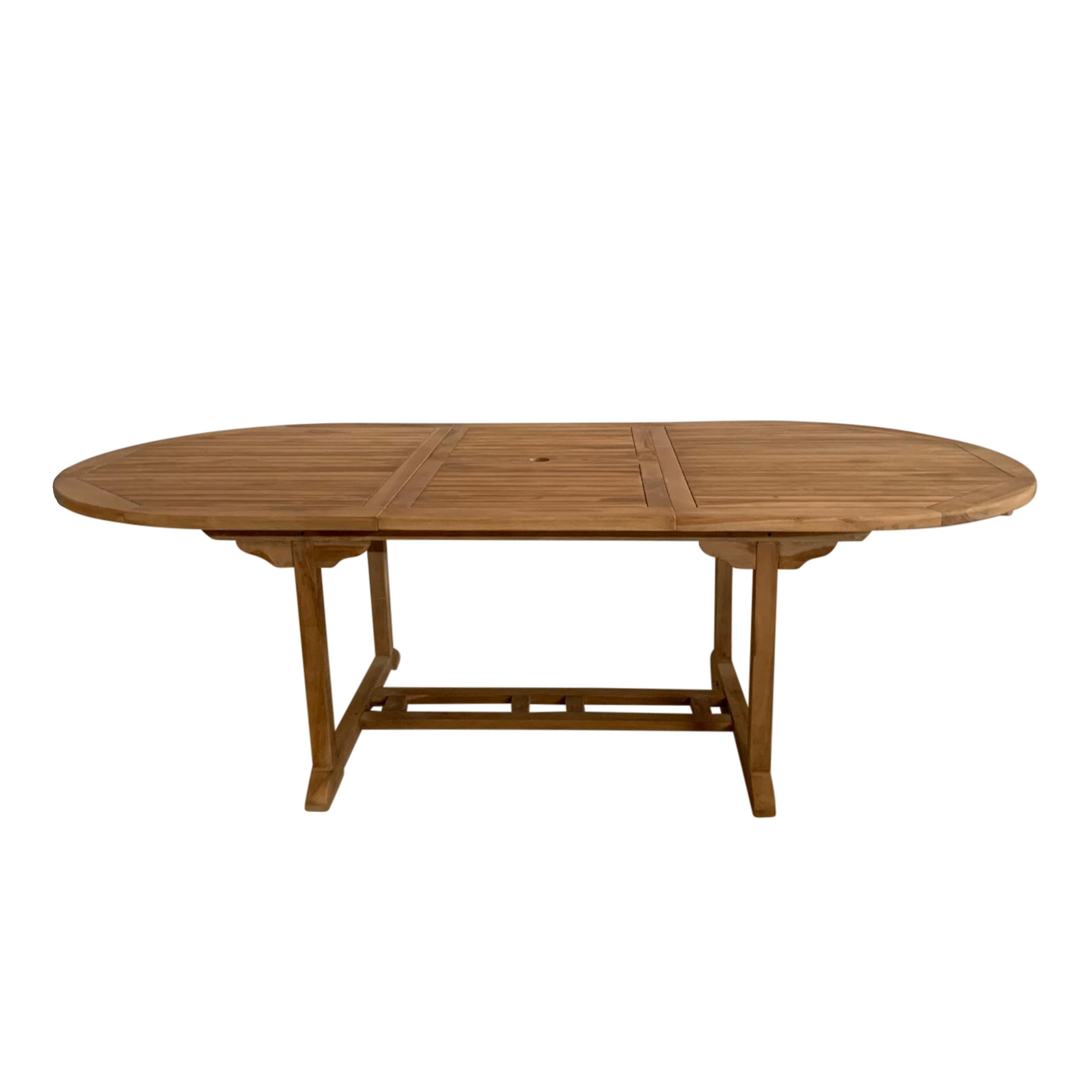 Marzi/Faye 180-240 cm Dining Tuinset 7-delig Teak/Beige