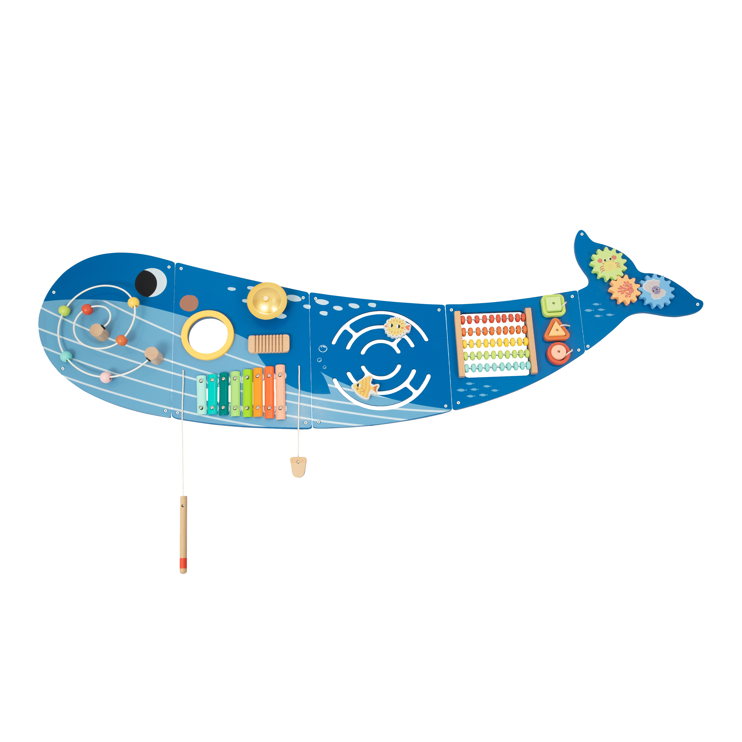 Houten Activiteitenpaneel Walvis